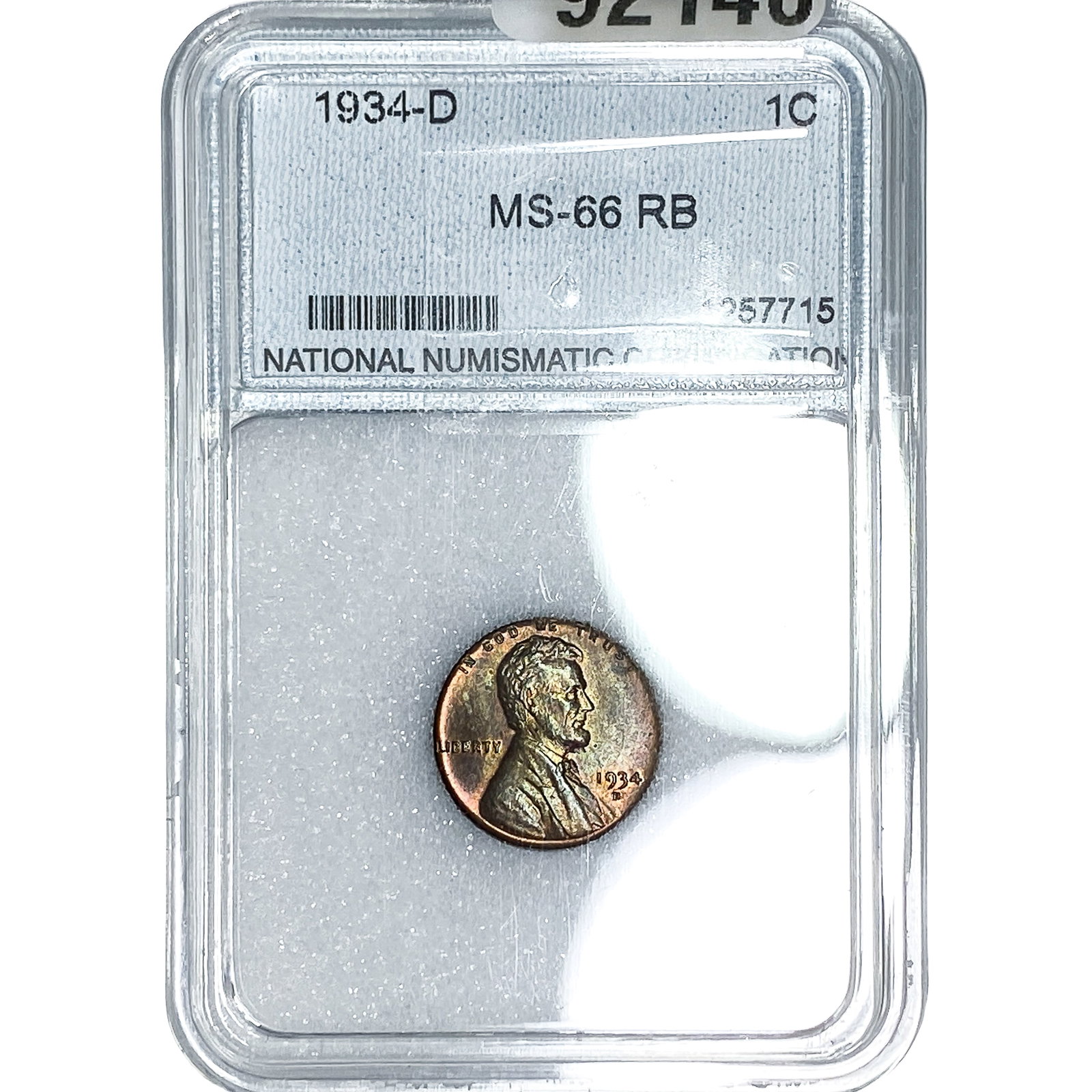 1934-D Wheat Cent NNC MS66 RB (1 of 2)