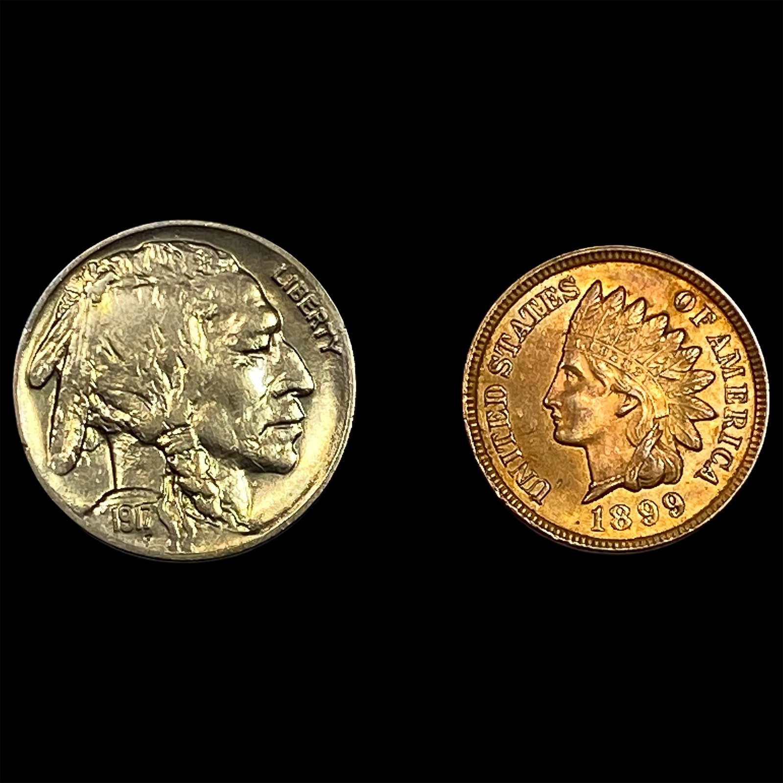 [2] 1899-1917 U.S. Coin Lot 1C & 5C (1 of 2)