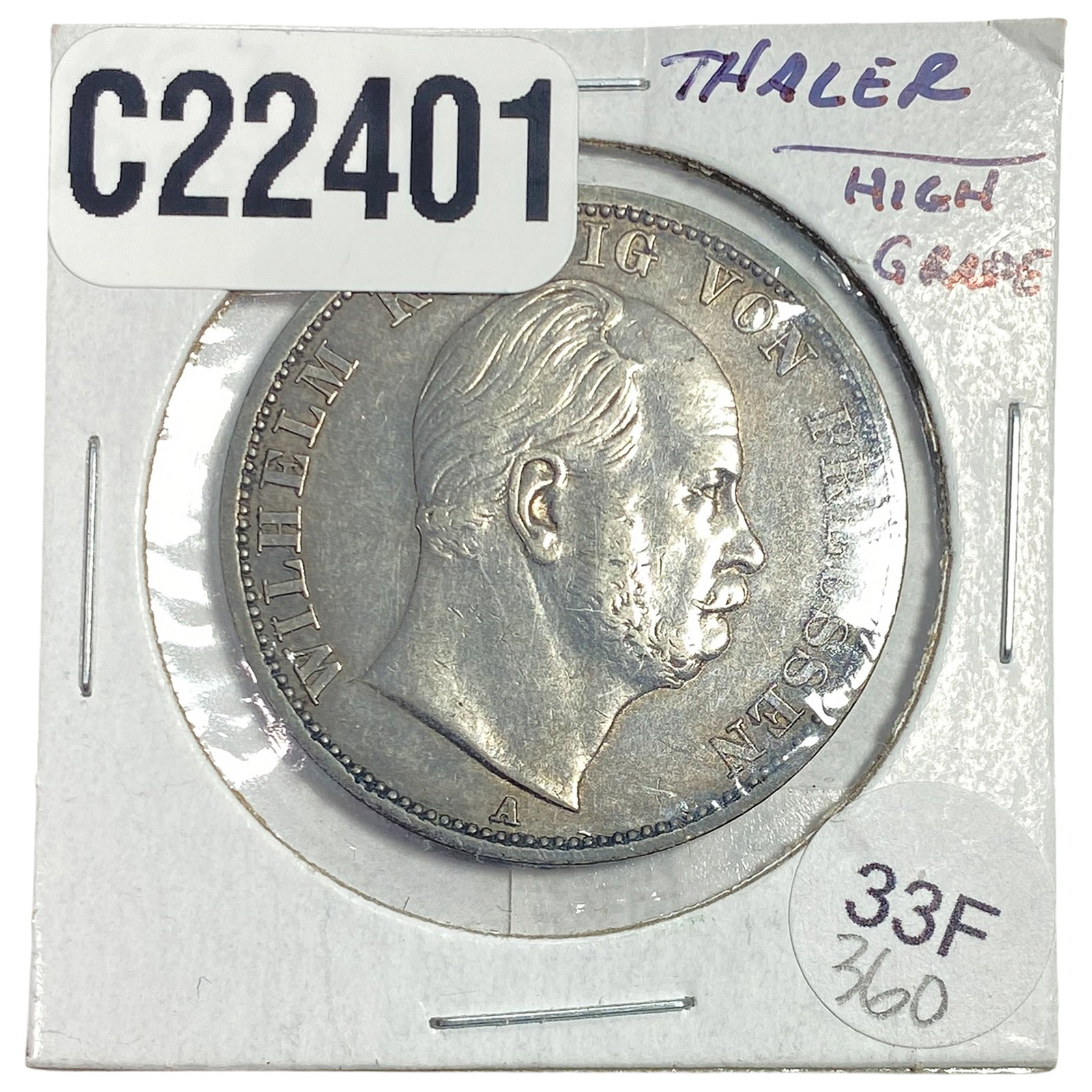 1867 Prussia Silver Thaler (1 of 2)