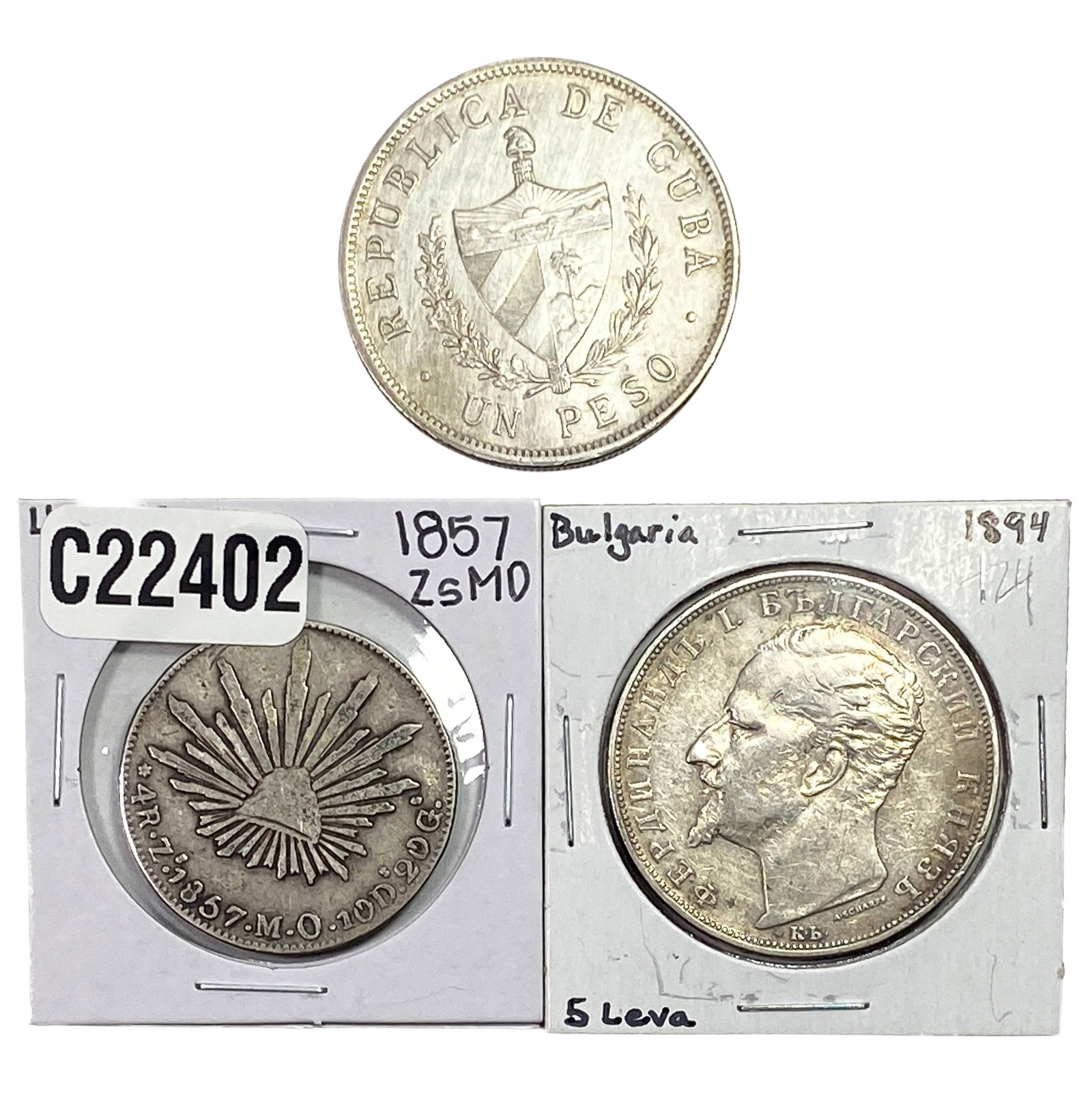 [3] 1857-1934 Foreign Silver Coin Lot (1 of 2)