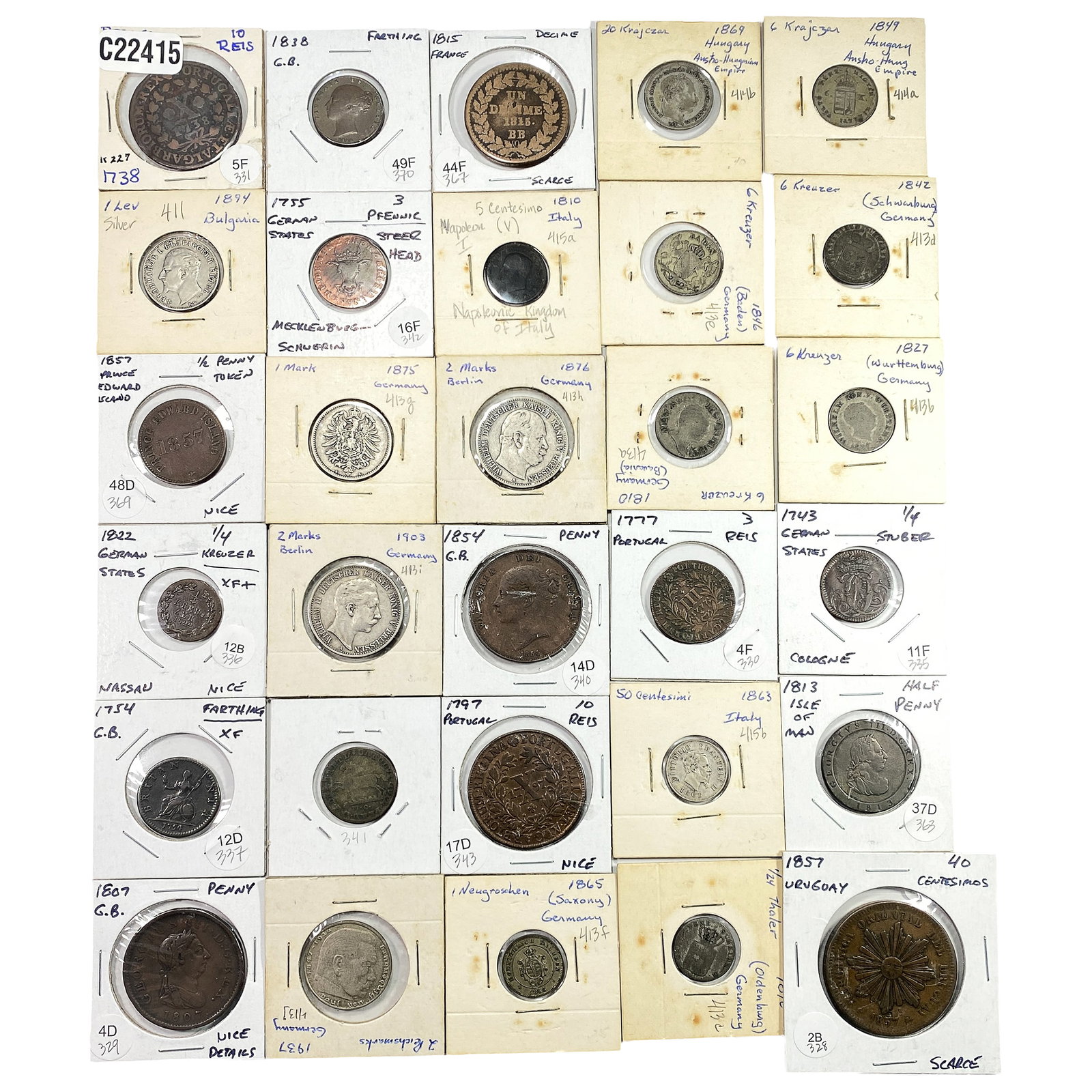 [30] 1738-1937 Foreign Coin Lot (1 of 2)