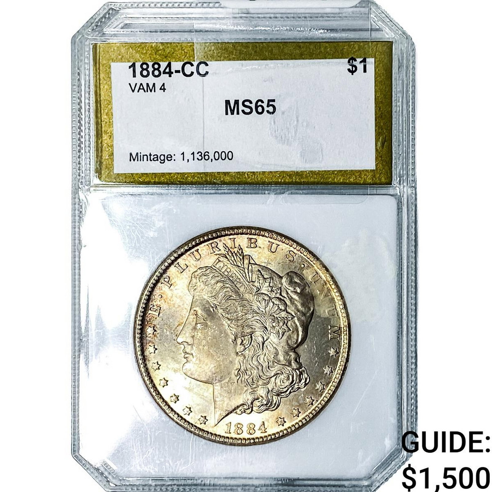 1884-CC Morgan Silver Dollar PCI MS65 (1 of 2)