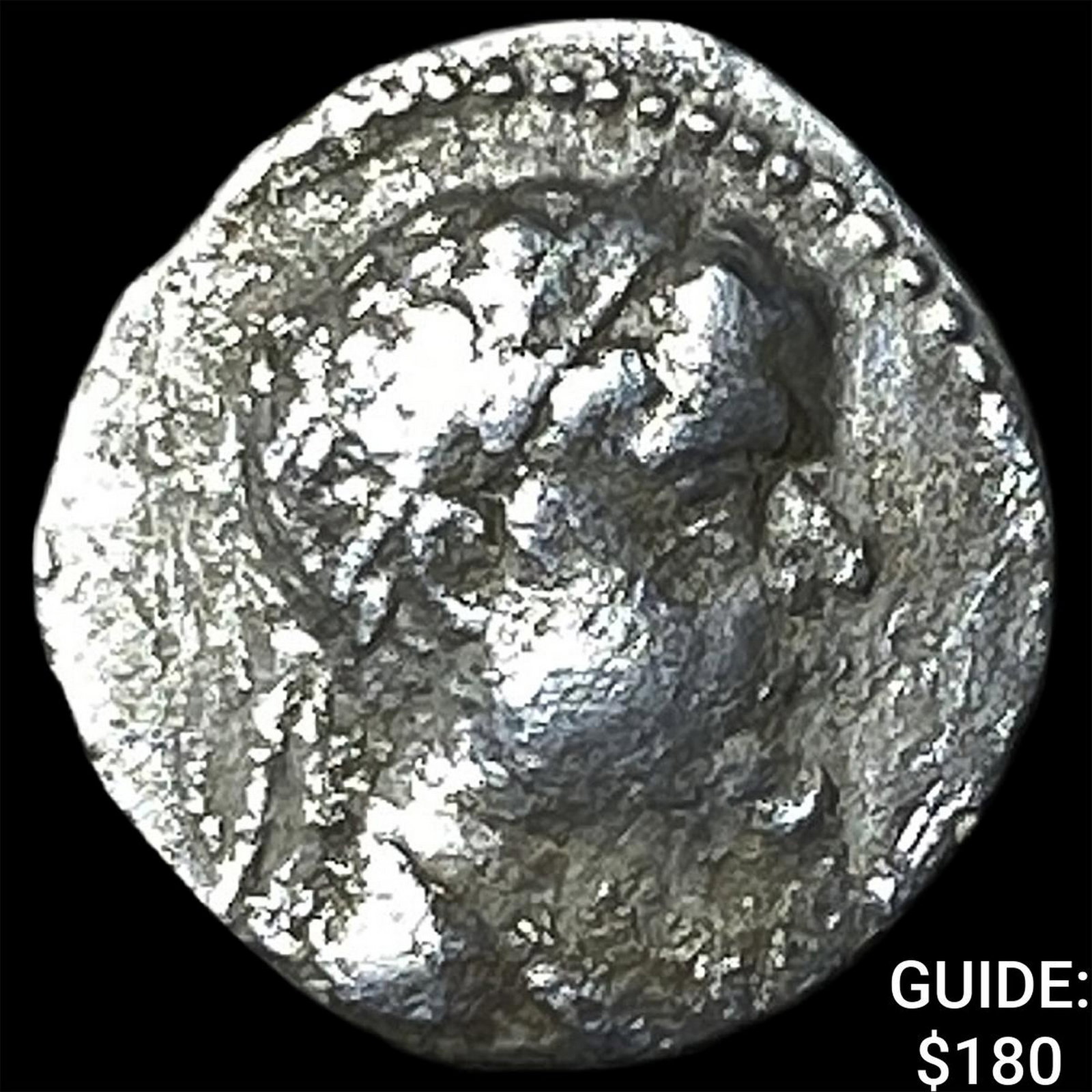 Bactria Ecuratides I c. 170-145 BC Silver Obol (1 of 2)