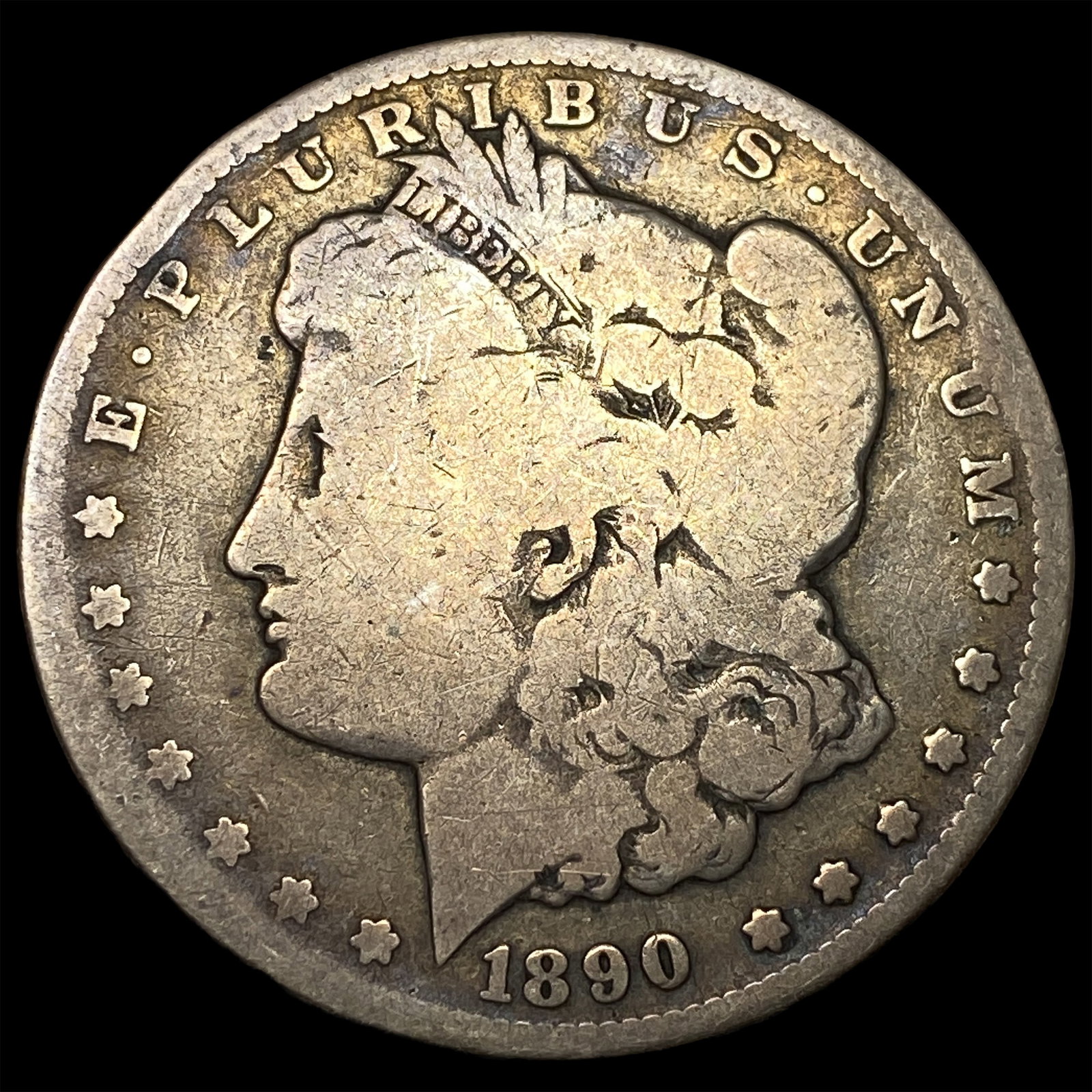 1890-CC Silver Morgan Dollar NICELY CIRCULATED: 1890-CC Silver Morgan Dollar NICELY CIRCULATED