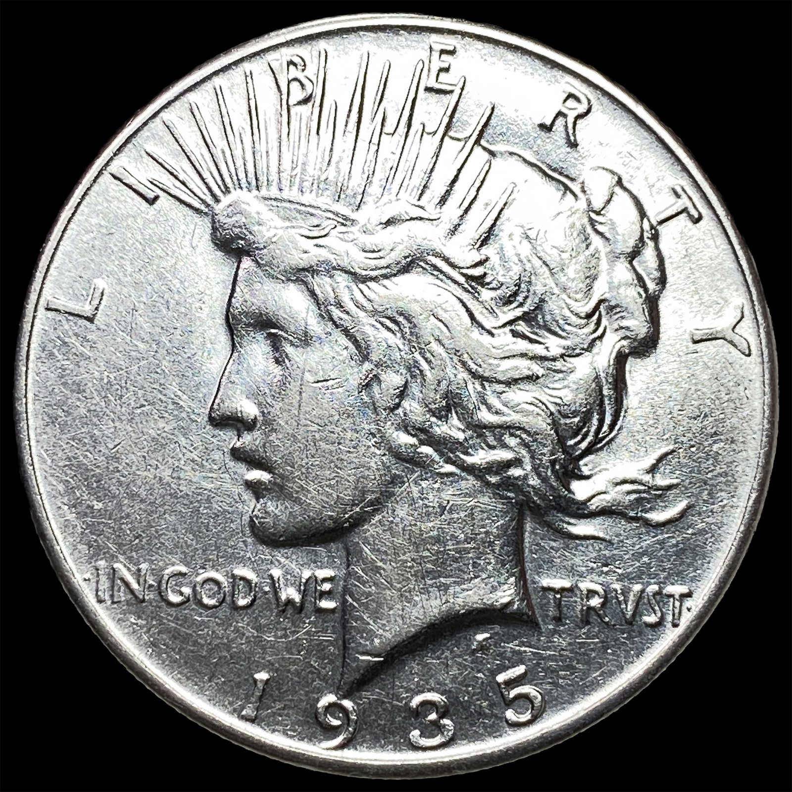 1935 Silver Peace Dollar CHOICE AU (1 of 2)
