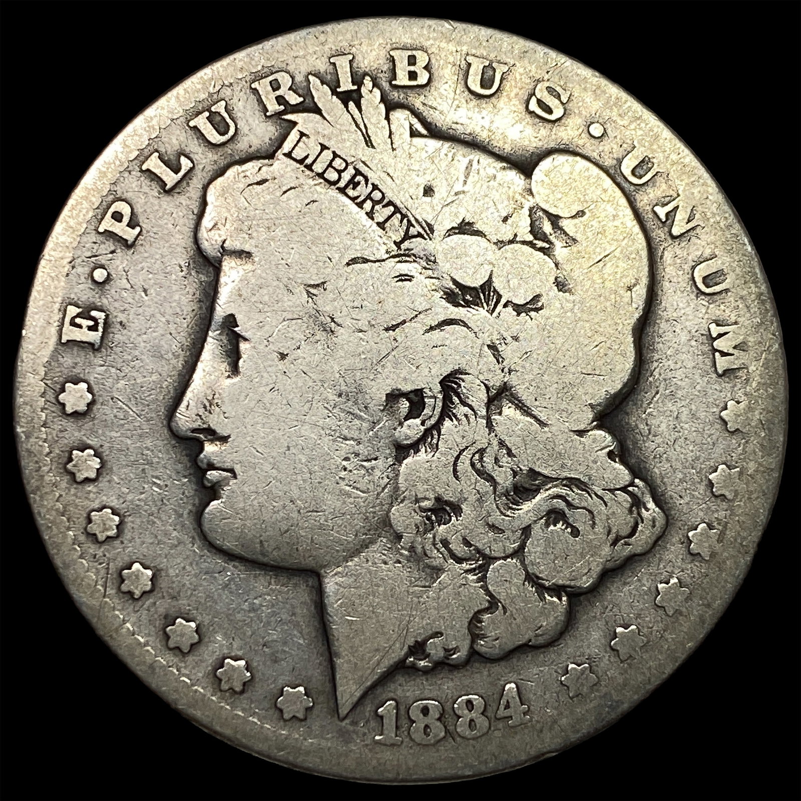 1884-CC Silver Morgan Dollar LIGHTLY CIRCULATED: 1884-CC Silver Morgan Dollar LIGHTLY CIRCULATED