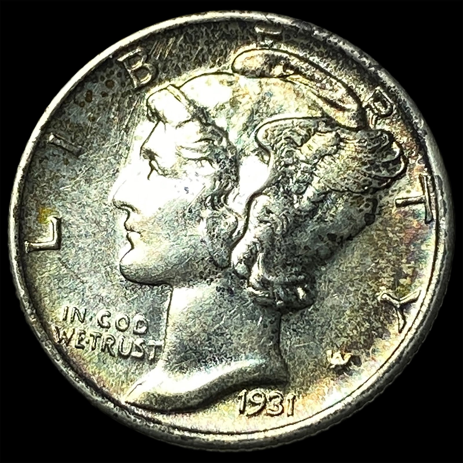 1931-S Silver Mercury Dime CHOICE BU: 1931-S Silver Mercury Dime CHOICE BU