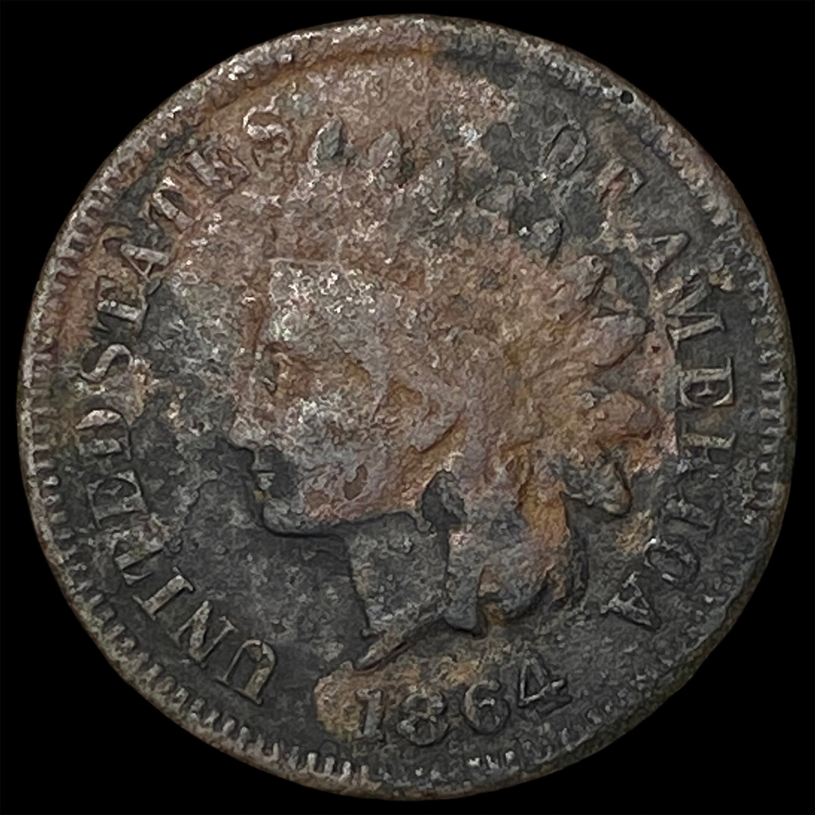 1864 Indian Head Cent NICELY CIRCULATED: 1864 Indian Head Cent NICELY CIRCULATED
