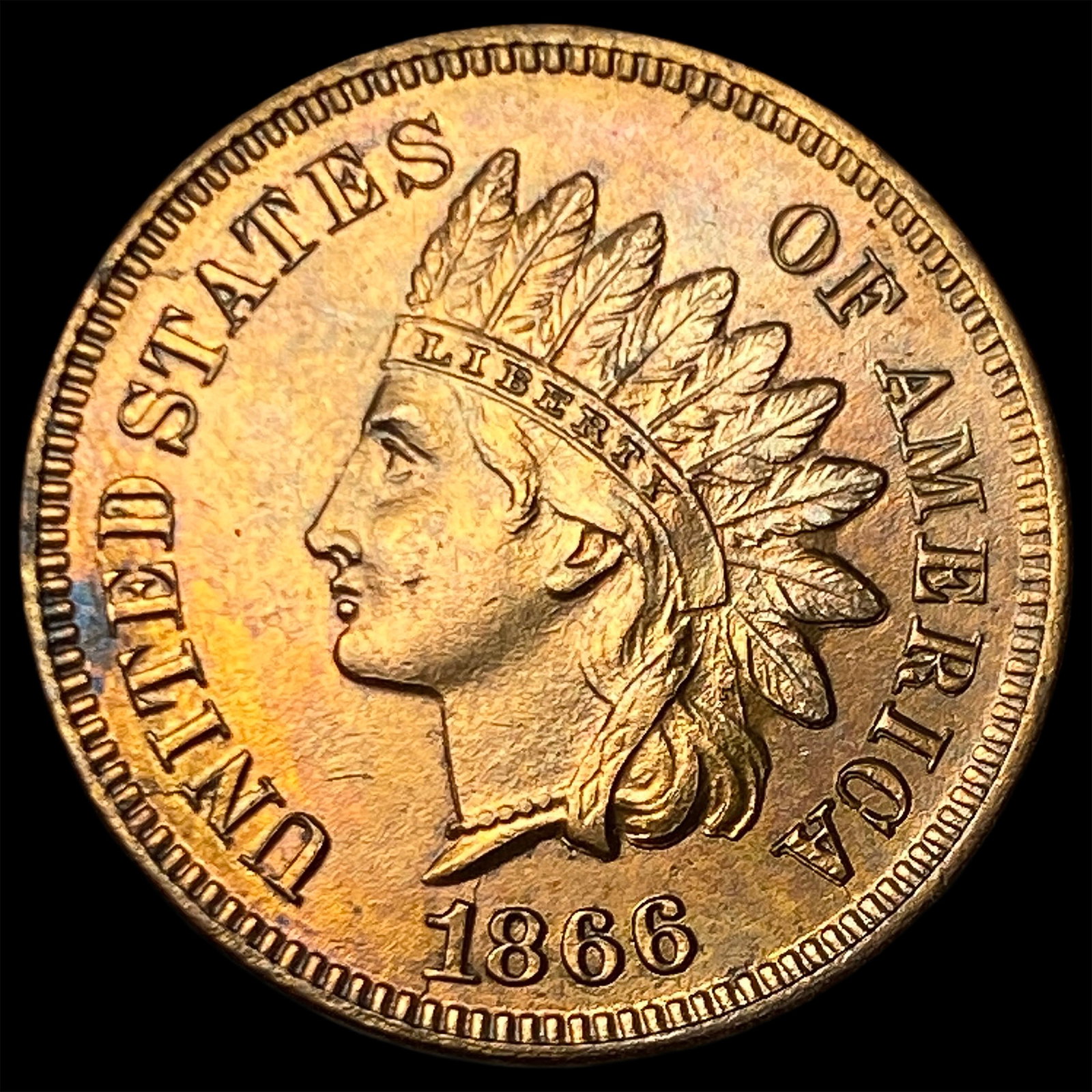 1866 Indian Head Cent UNCIRCULATED (1 of 2)