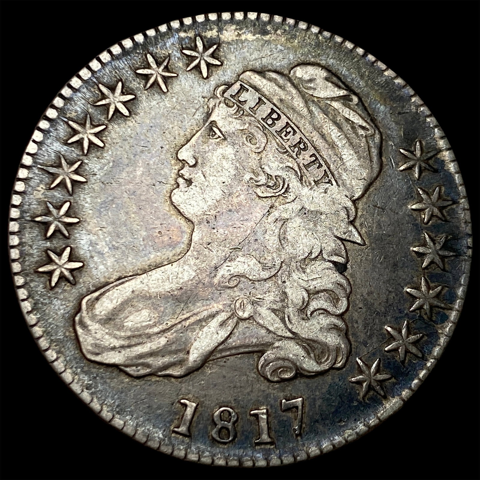 1817 Capped Bust Half Dollar NEARLY UNCIRCULATED (1 of 2)