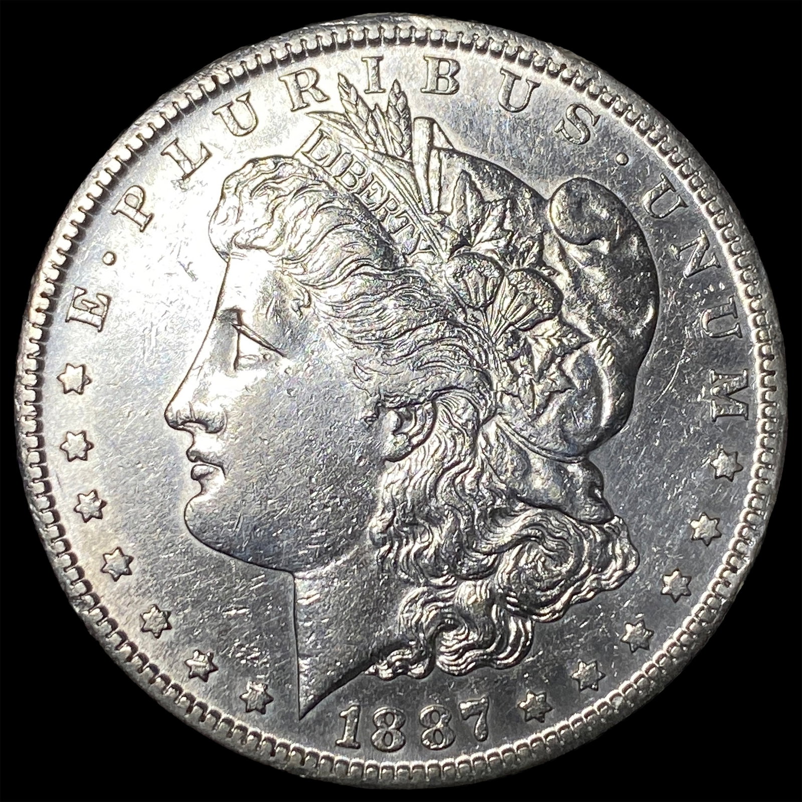 1887-S Silver Morgan Dollar CLOSELY UNCIRCULATED: 1887-S Silver Morgan Dollar CLOSELY UNCIRCULATED
