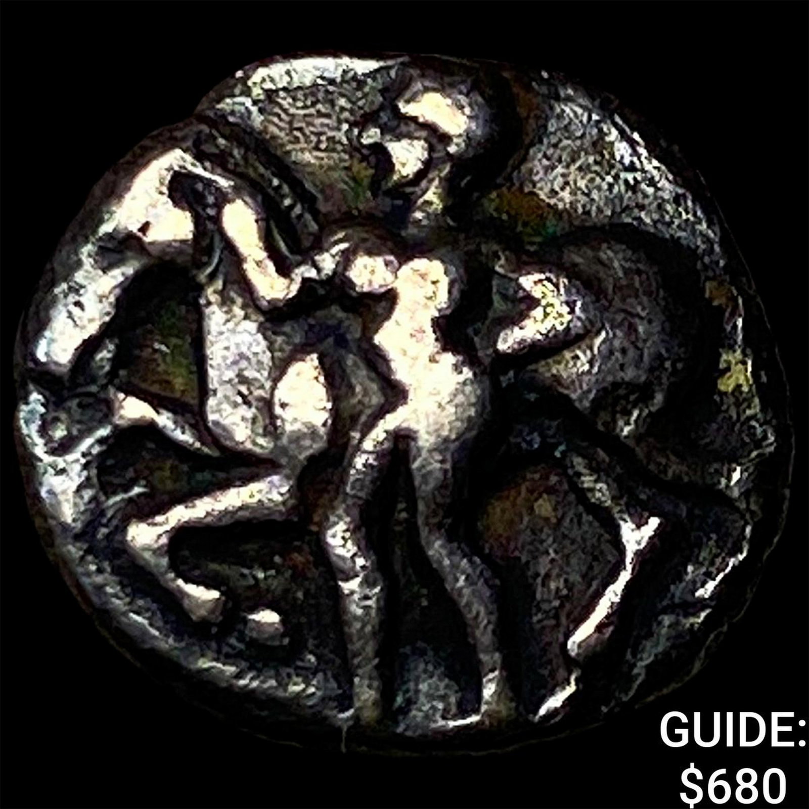 Greek Ionia Erythrae 4th. Cent BC Silver Obol (1 of 2)