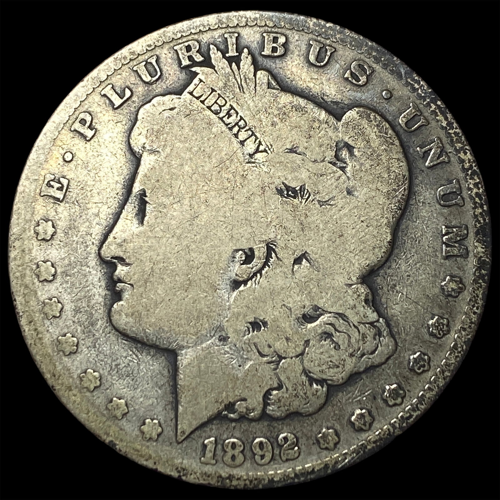 1892-S Silver Morgan Dollar NICELY CIRCULATED: 1892-S Silver Morgan Dollar NICELY CIRCULATED