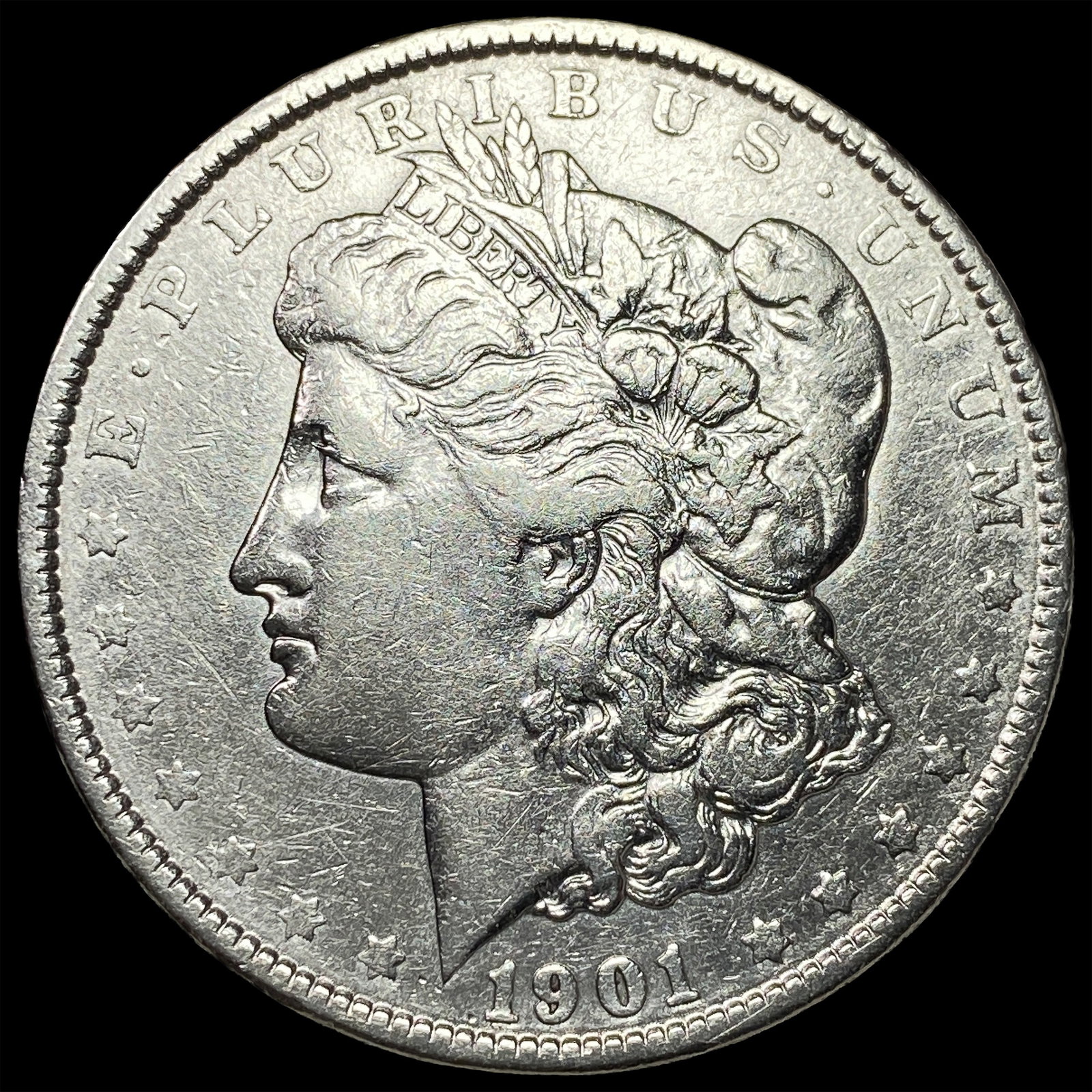 1901 Morgan Silver Dollar NEARLY UNCIRCULATED: 1901 Morgan Silver Dollar NEARLY UNCIRCULATED