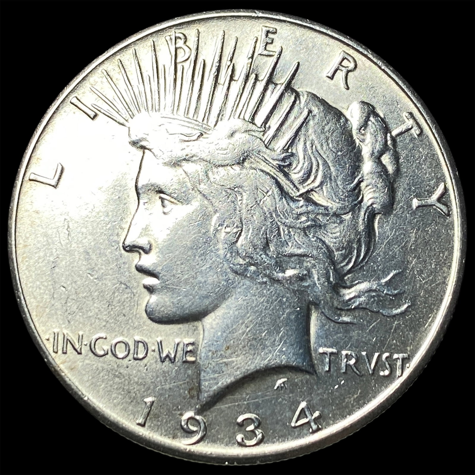 1934-S Silver Peace Dollar CLOSELY UNCIRCULATED: 1934-S Silver Peace Dollar CLOSELY UNCIRCULATED