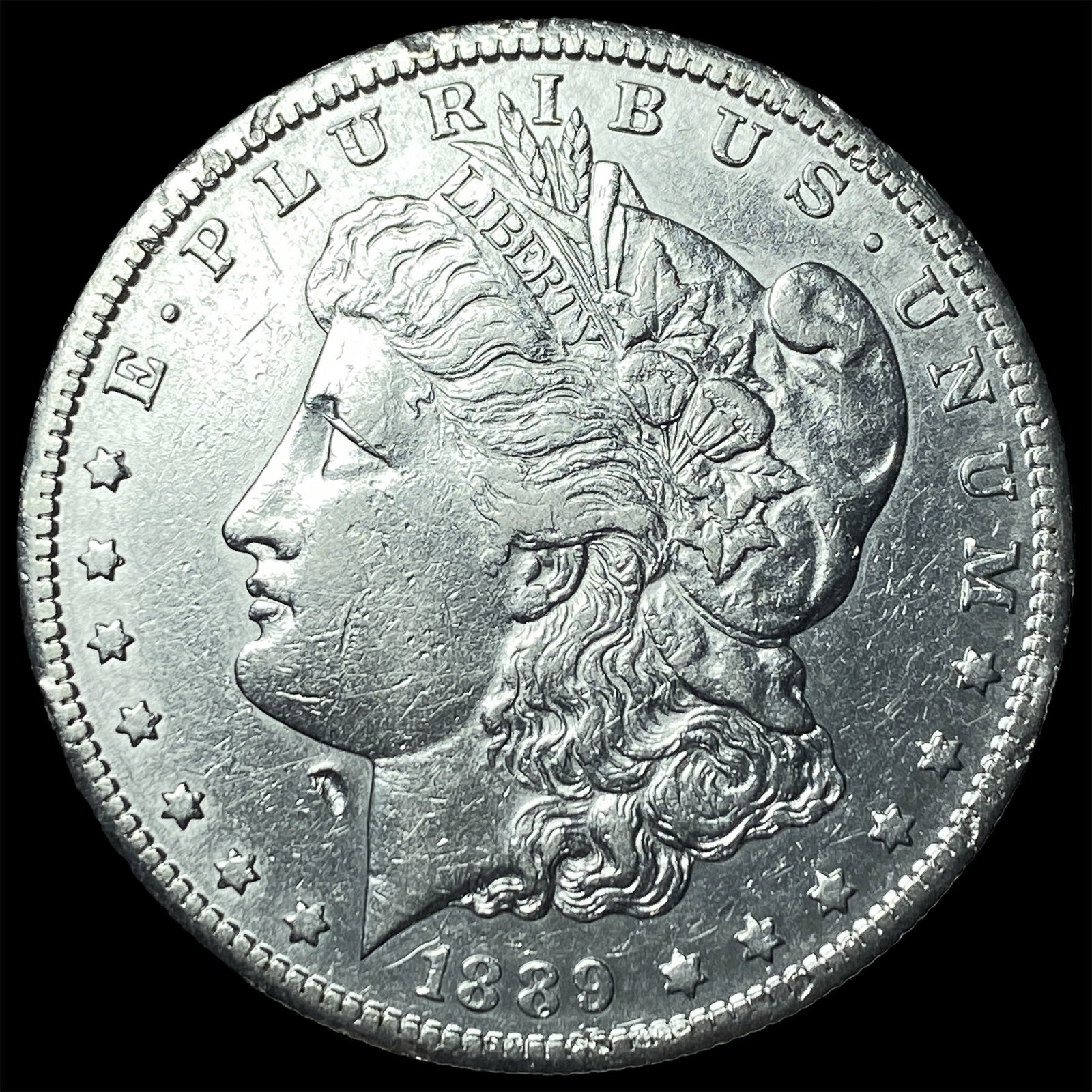1889-S Silver Morgan Dollar CHOICE BU (1 of 2)