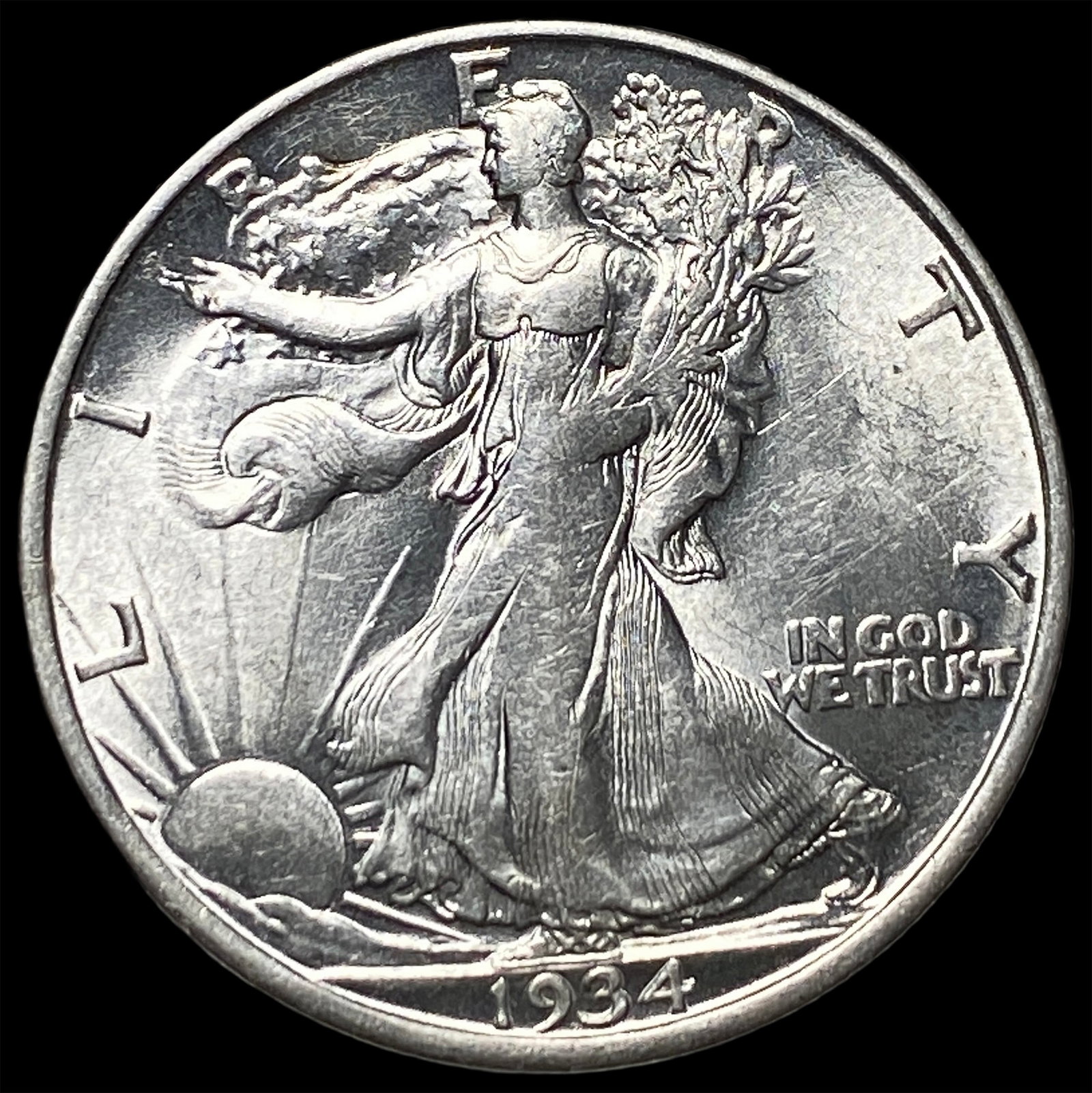1934-D Walking Liberty Half Dollar UNCIRCULATED: 1934-D Walking Liberty Half Dollar UNCIRCULATED