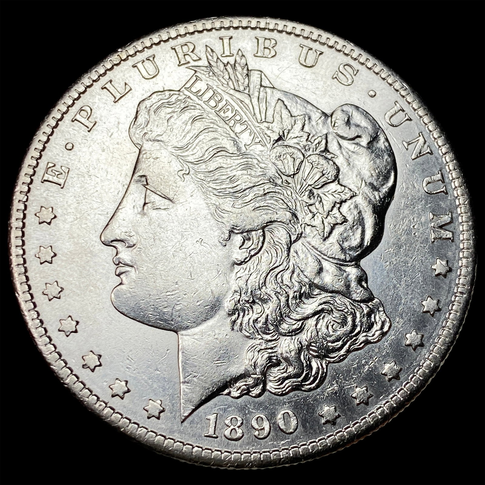 1890-S Silver Morgan Dollar CLOSELY UNCIRCULATED: 1890-S Silver Morgan Dollar CLOSELY UNCIRCULATED