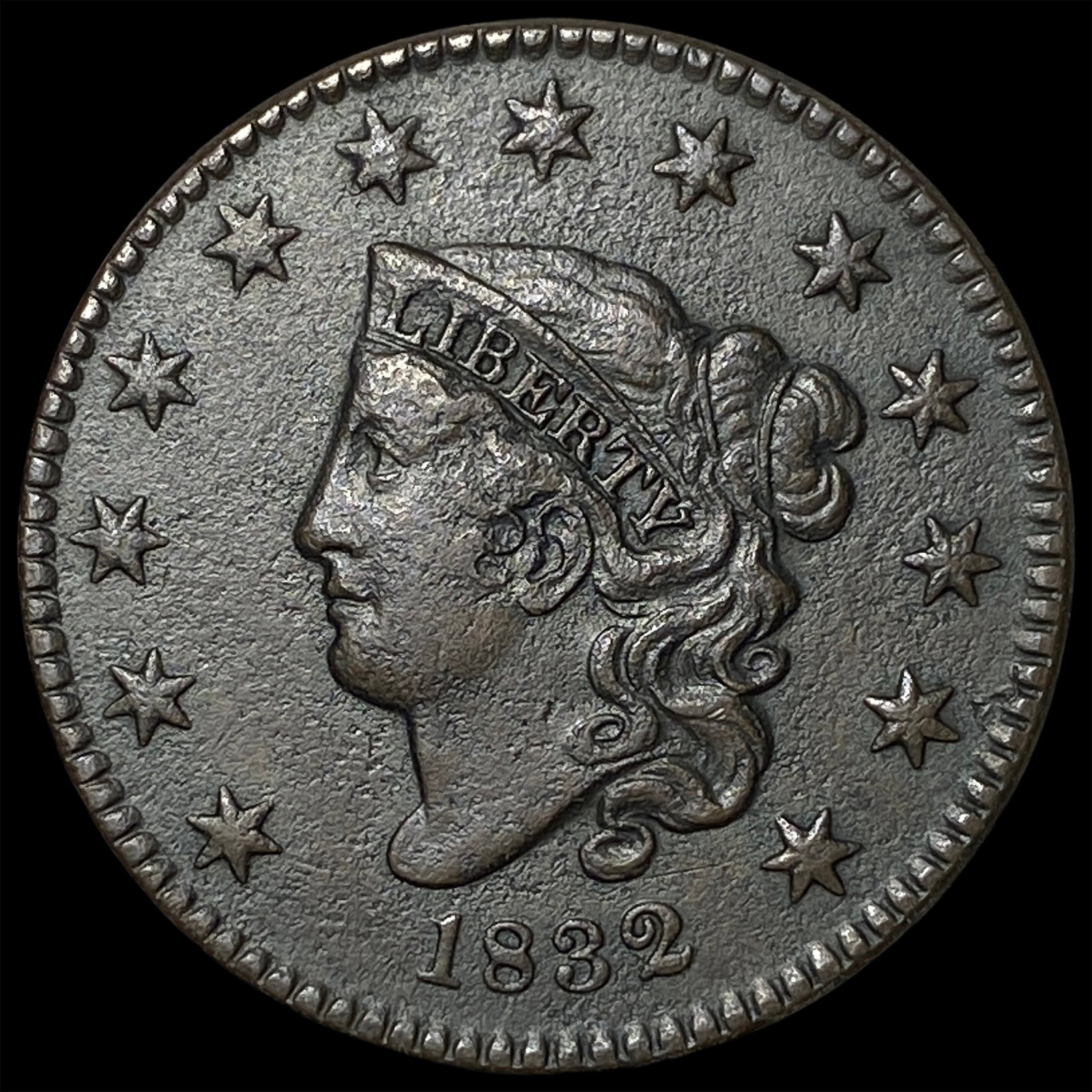 1832 Coronet Head Large Cent NEARLY UNCIRCULATED (1 of 2)