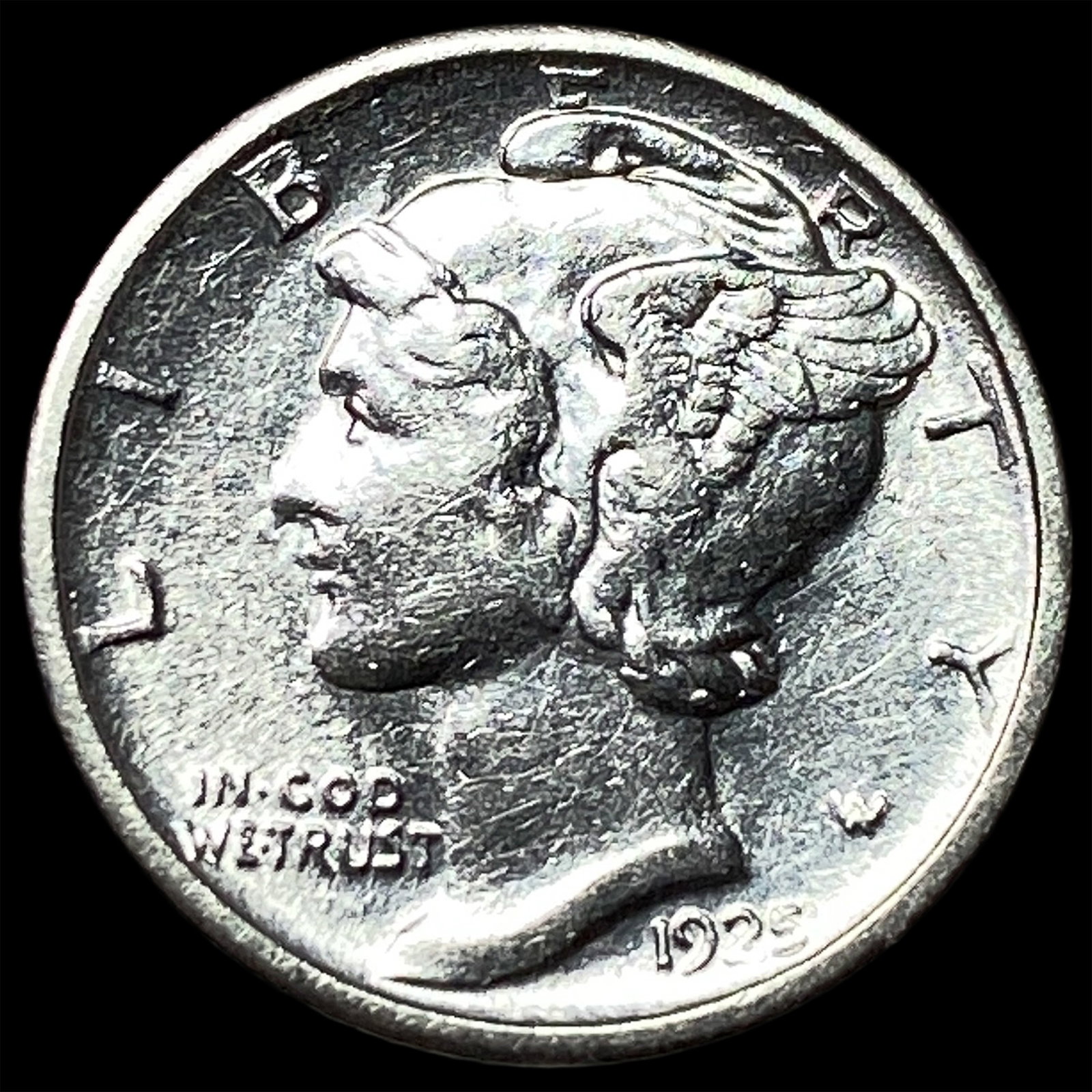 1923-S Silver Mercury Dime UNCIRCULATED: 1923-S Silver Mercury Dime UNCIRCULATED