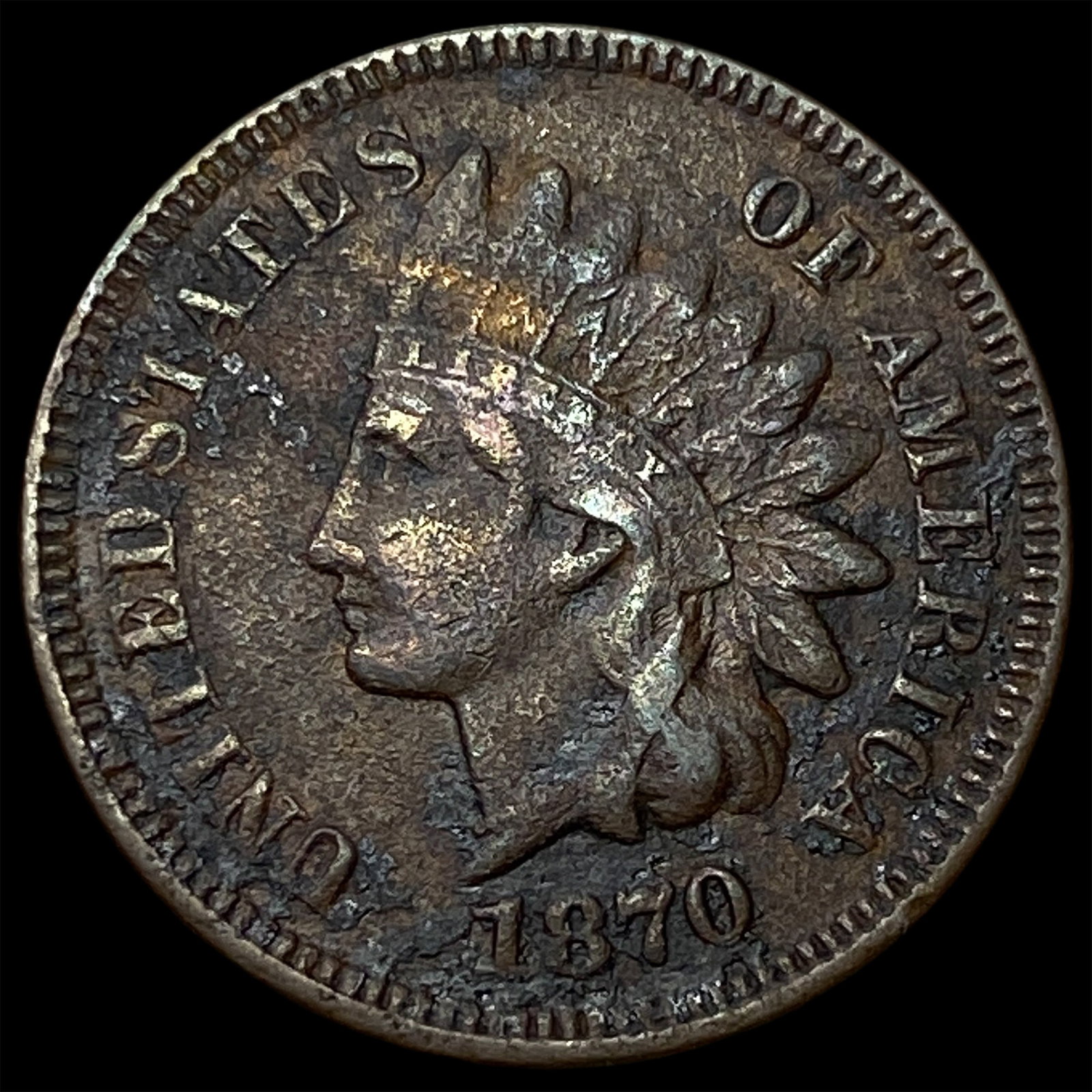 1870 Indian Head Cent NEARLY UNCIRCULATED: 1870 Indian Head Cent NEARLY UNCIRCULATED