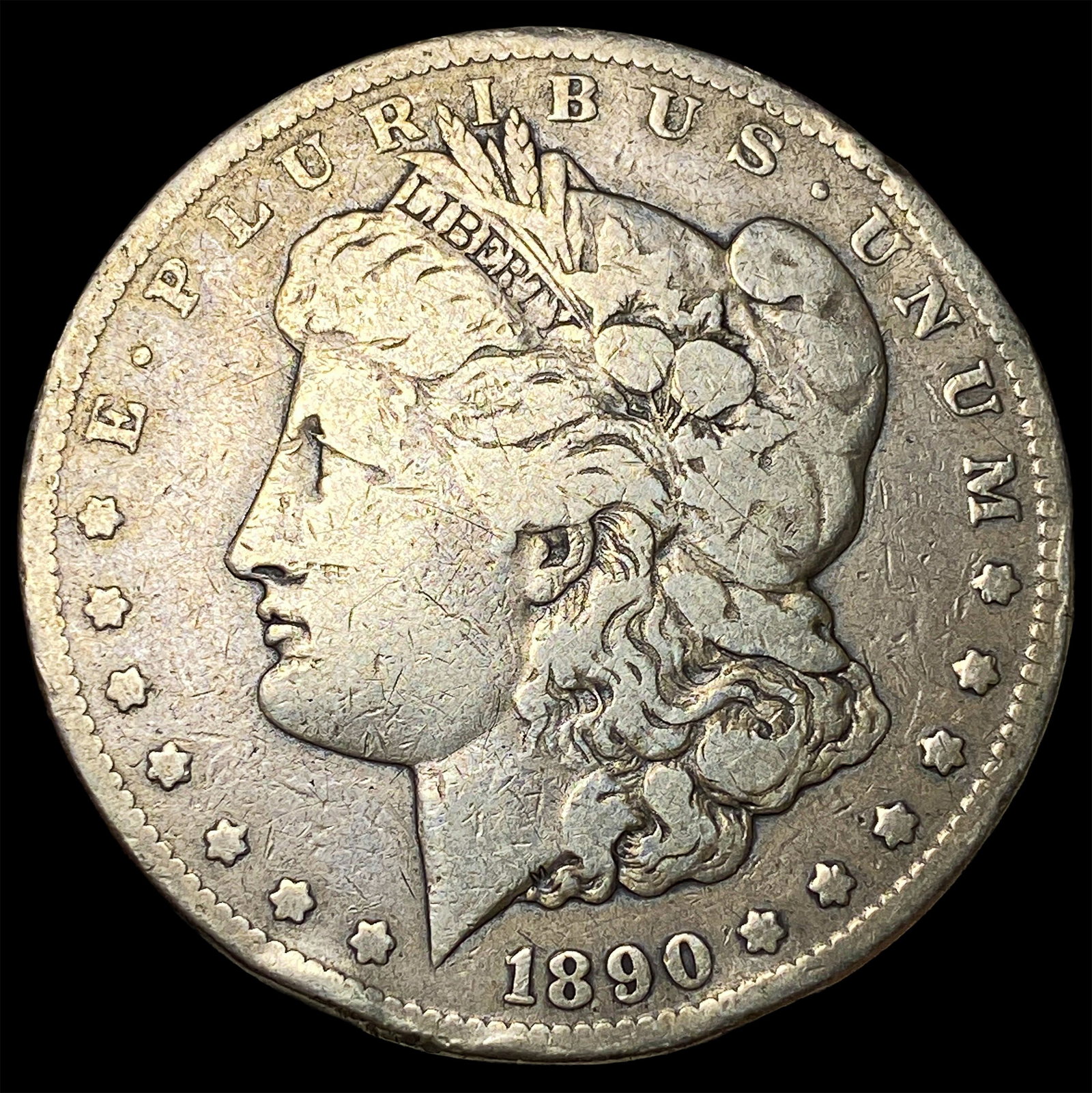 1890-CC Silver Morgan Dollar NEARLY UNCIRCULATED: 1890-CC Silver Morgan Dollar NEARLY UNCIRCULATED