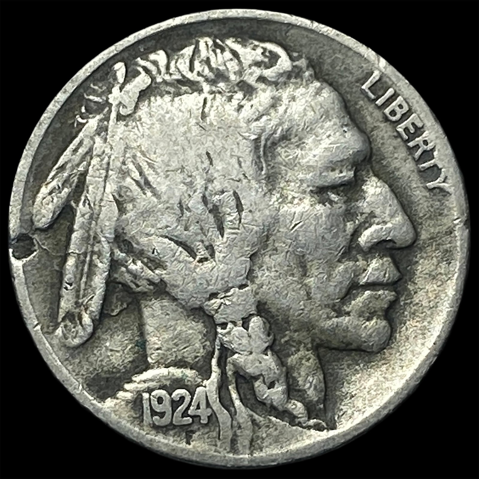 1924-S Buffalo Nickel LIGHTLY CIRCULATED: 1924-S Buffalo Nickel LIGHTLY CIRCULATED