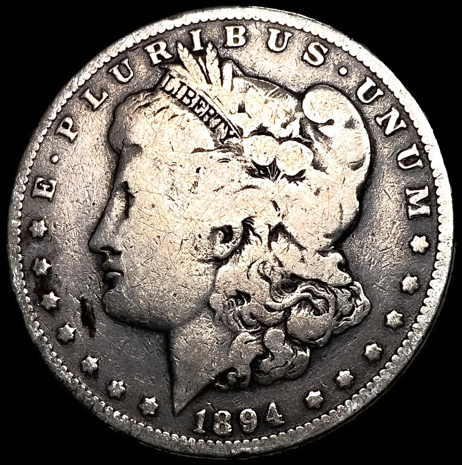 1894-O Silver Morgan Dollar NICELY CIRCULATED: 1894-O Silver Morgan Dollar NICELY CIRCULATED