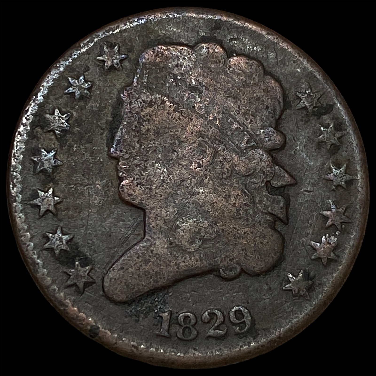 1829 Classic Head Half Cent NICELY CIRCULATED: 1829 Classic Head Half Cent NICELY CIRCULATED