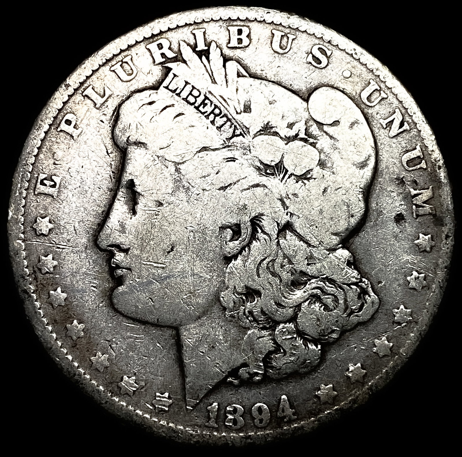 1894-O Silver Morgan Dollar NICELY CIRCULATED: 1894-O Silver Morgan Dollar NICELY CIRCULATED