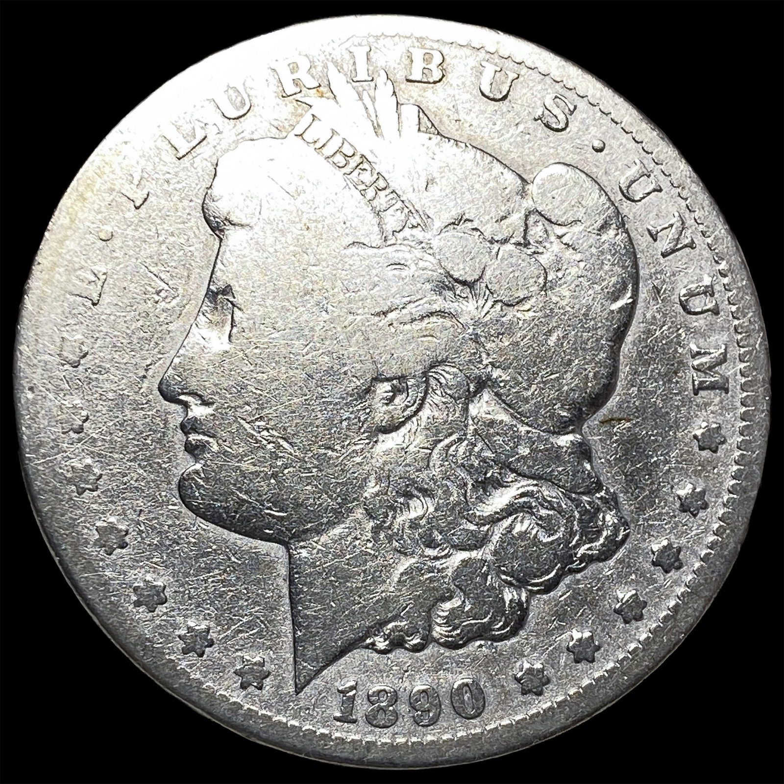 1890-CC Silver Morgan Dollar NICELY CIRCULATED: 1890-CC Silver Morgan Dollar NICELY CIRCULATED