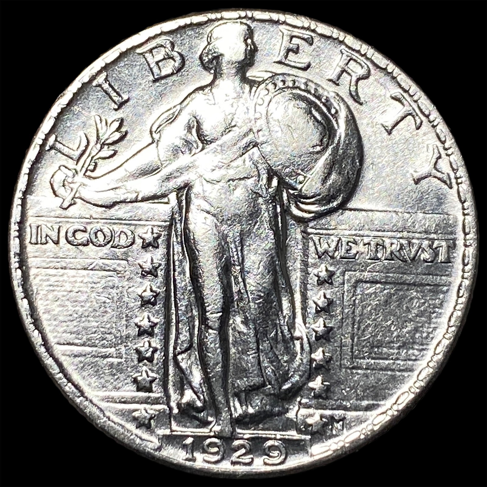 1929 Standing Liberty Silver Quarter CHOICE AU: 1929 Standing Liberty Silver Quarter CHOICE AU