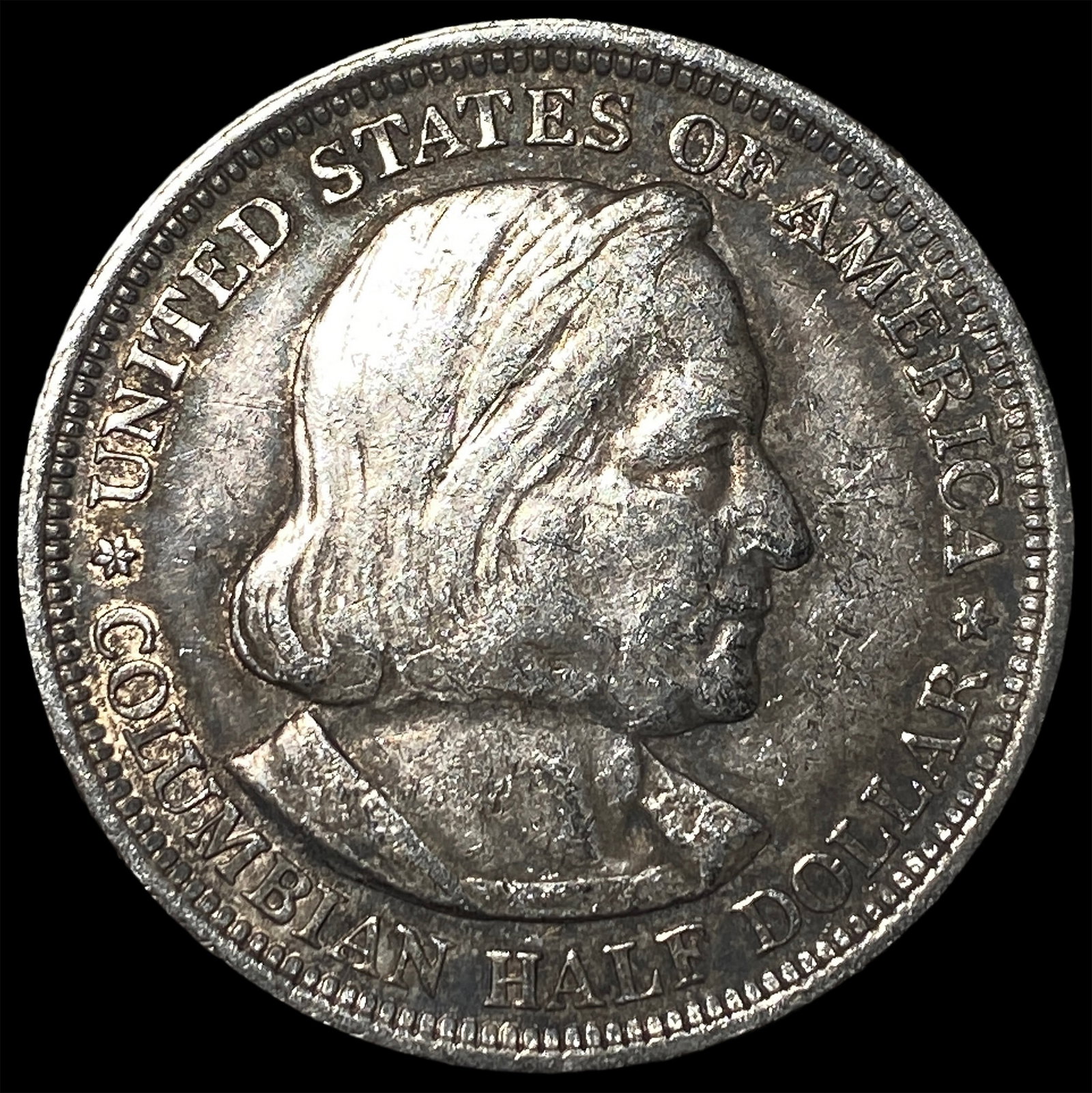 1893 Silver Columbian Expo Half Dollar LIGHTLY CIRCULATED: 1893 Silver Columbian Expo Half Dollar LIGHTLY CIRCULATED