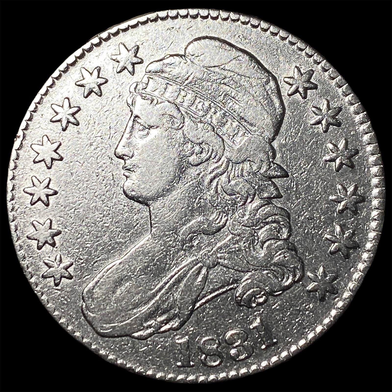 1831 Capped Bust Half Dollar ABOUT UNCIRCULATED: 1831 Capped Bust Half Dollar ABOUT UNCIRCULATED
