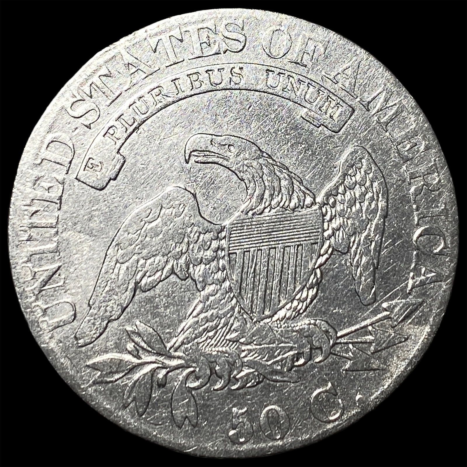 1825 Capped Bust Half Dollar ABOUT UNCIRCULATED - 2