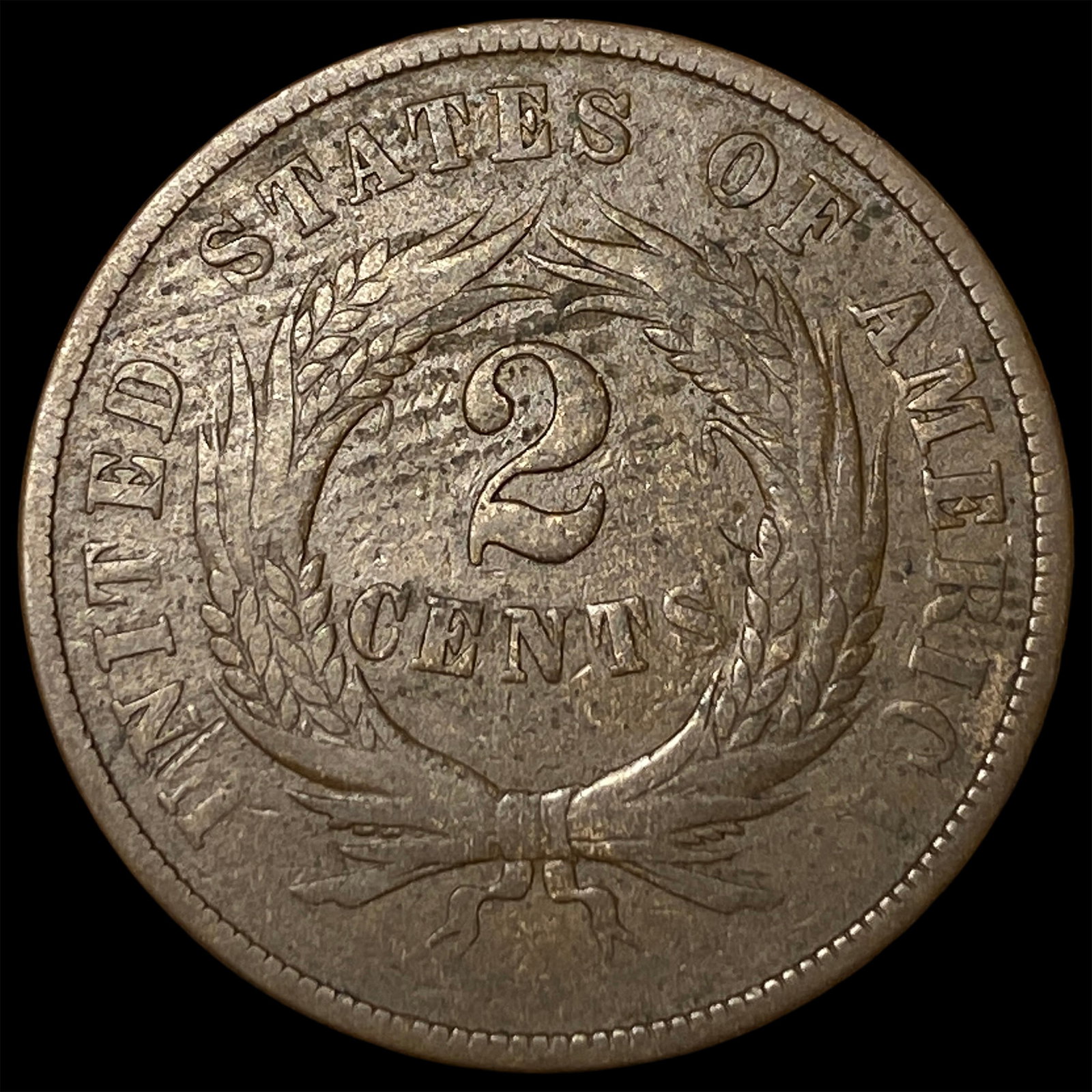1868 Two-Cent Piece LIGHTLY CIRCULATED - 2