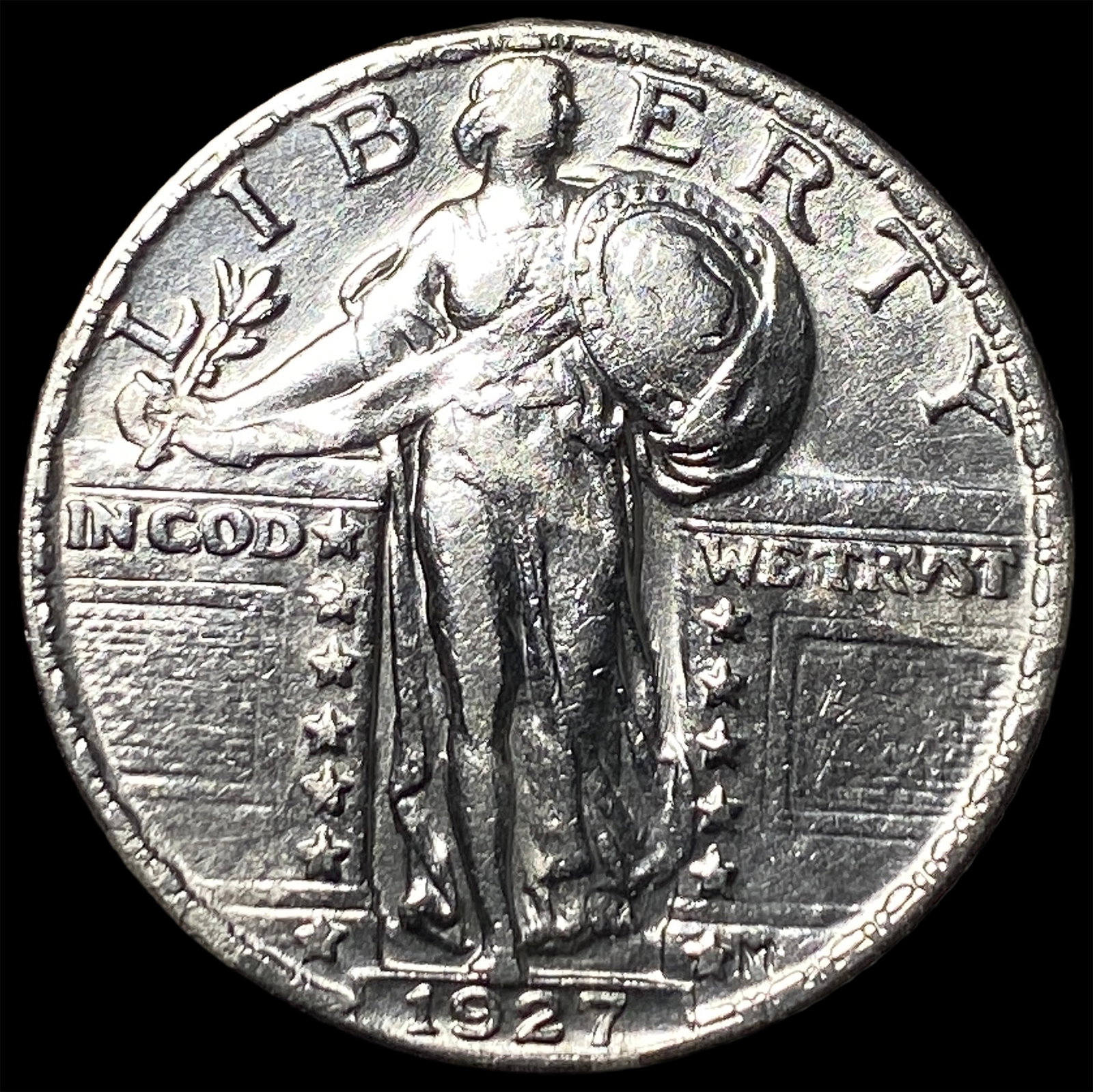 1927 Standing Liberty Silver Quarter UNCIRCULATED: 1927 Standing Liberty Silver Quarter UNCIRCULATED