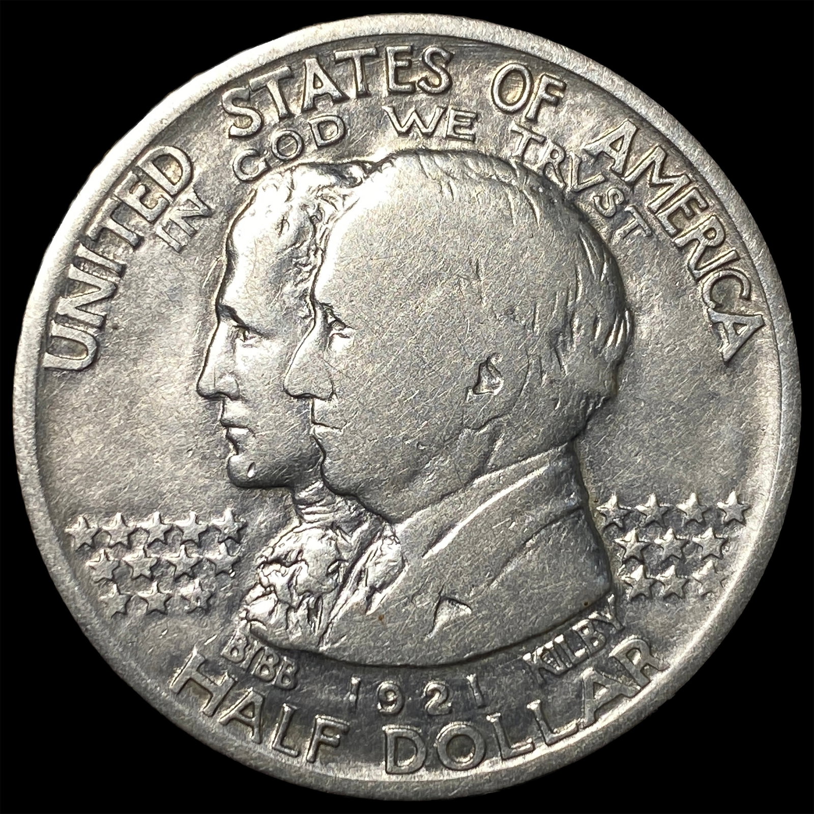 1921 Silver Alabama Half Dollar NEARLY UNCIRCULATED: 1921 Silver Alabama Half Dollar NEARLY UNCIRCULATED