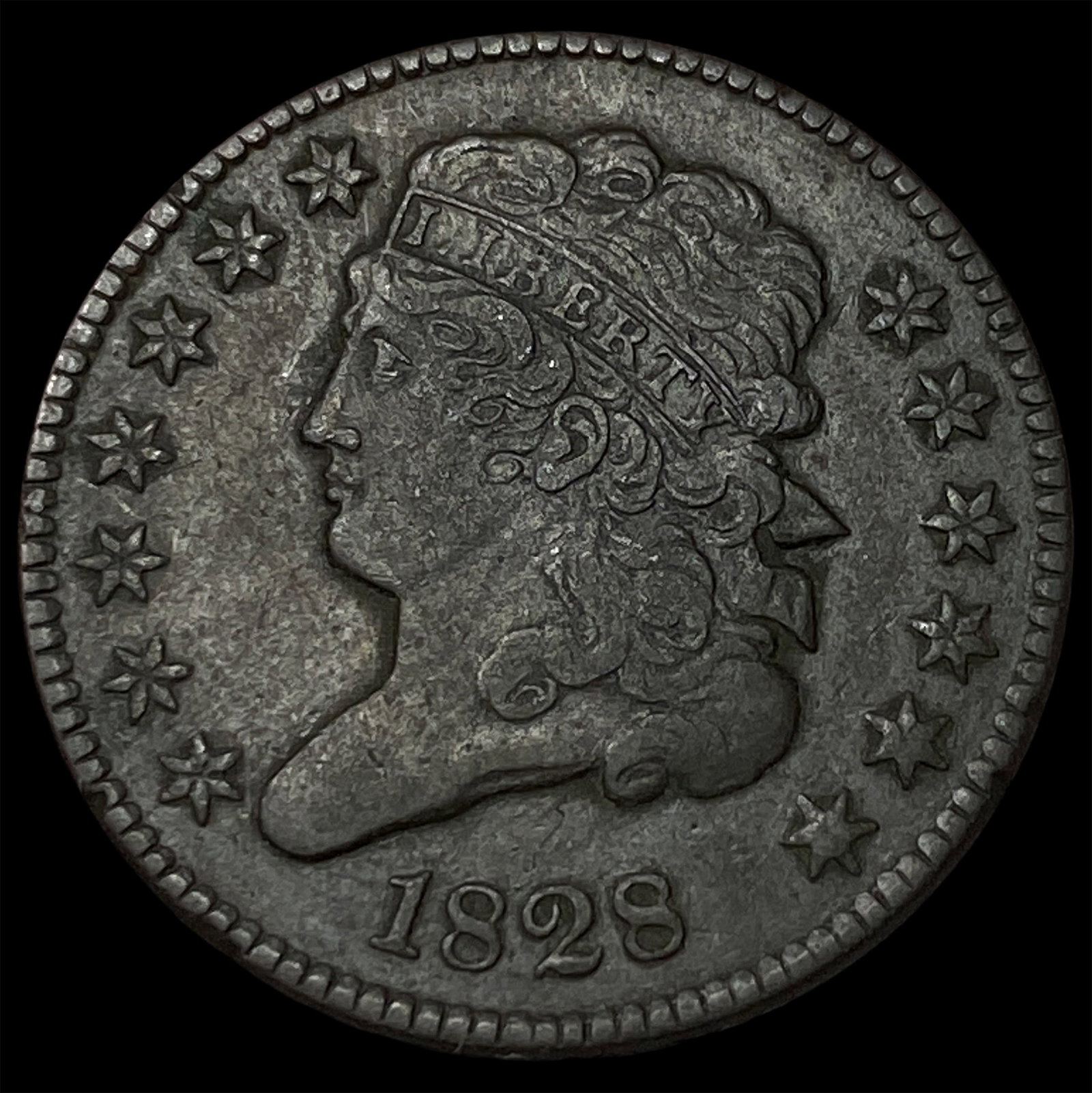 1828 Classic Head Half Cent LIGHTLY CIRCULATED: 1828 Classic Head Half Cent LIGHTLY CIRCULATED