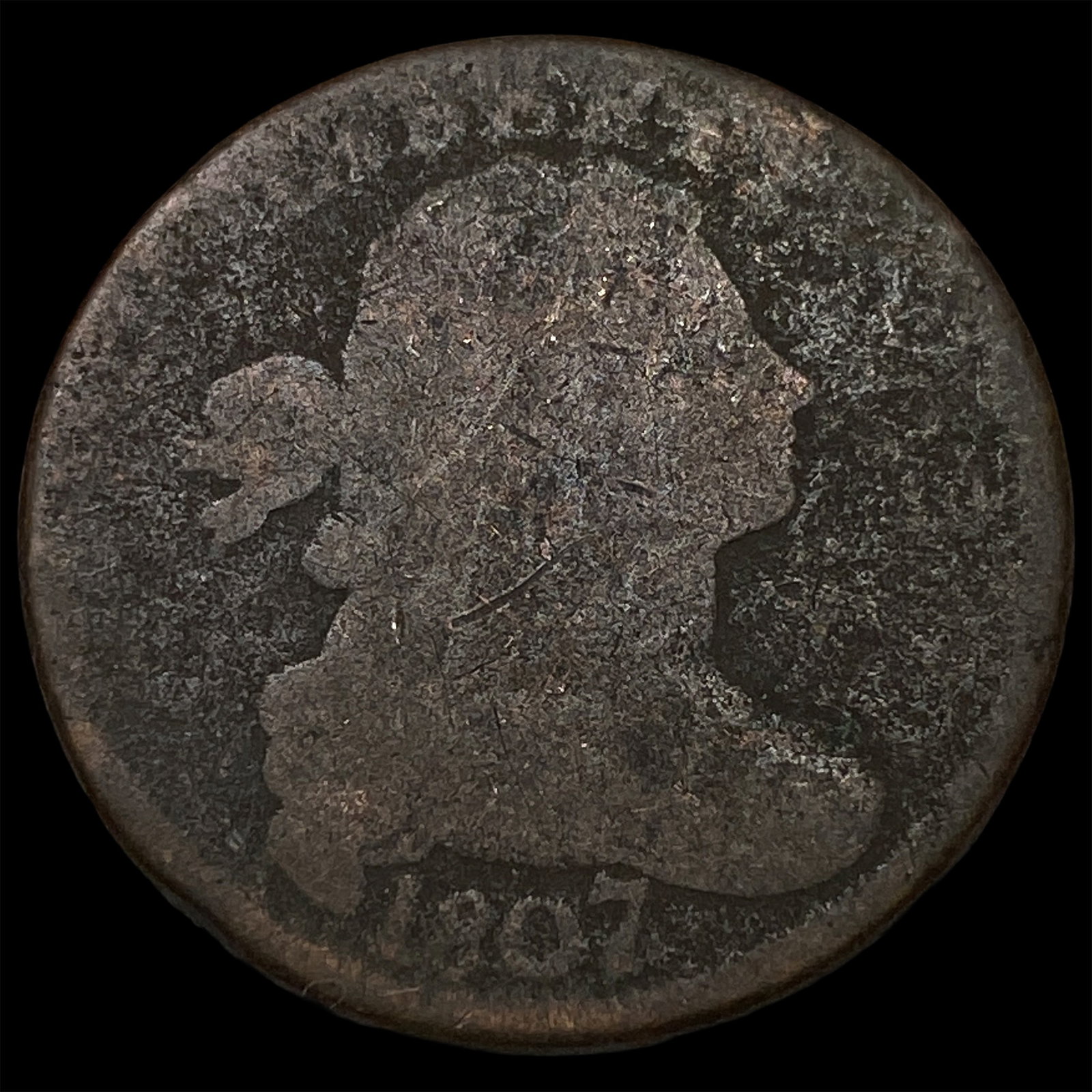 1807 Draped Bust Large Cent NICELY CIRCULATED: 1807 Draped Bust Large Cent NICELY CIRCULATED