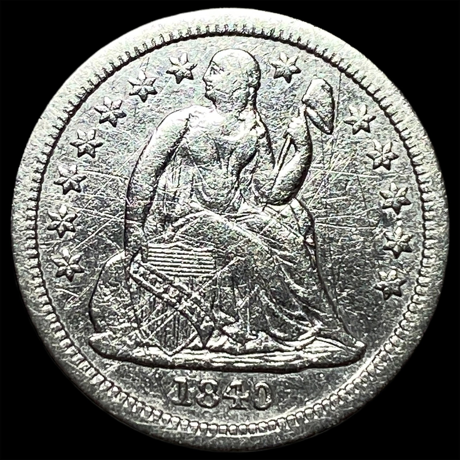 1840 Silver Seated Liberty Dime HIGH GRADE: 1840 Silver Seated Liberty Dime HIGH GRADE