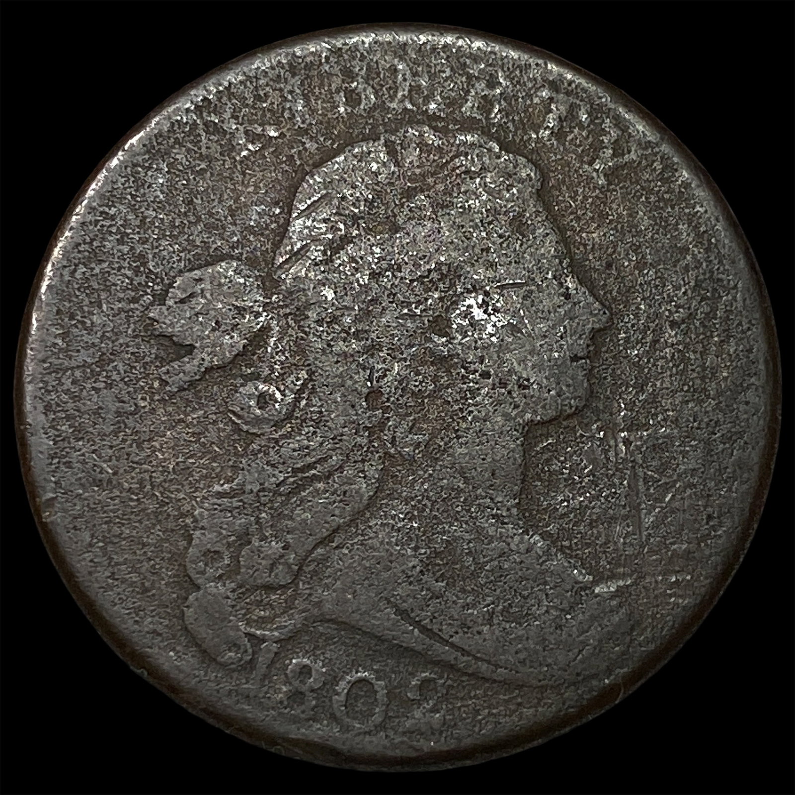 1802 Draped Bust Large Cent NICELY CIRCULATED (1 of 2)