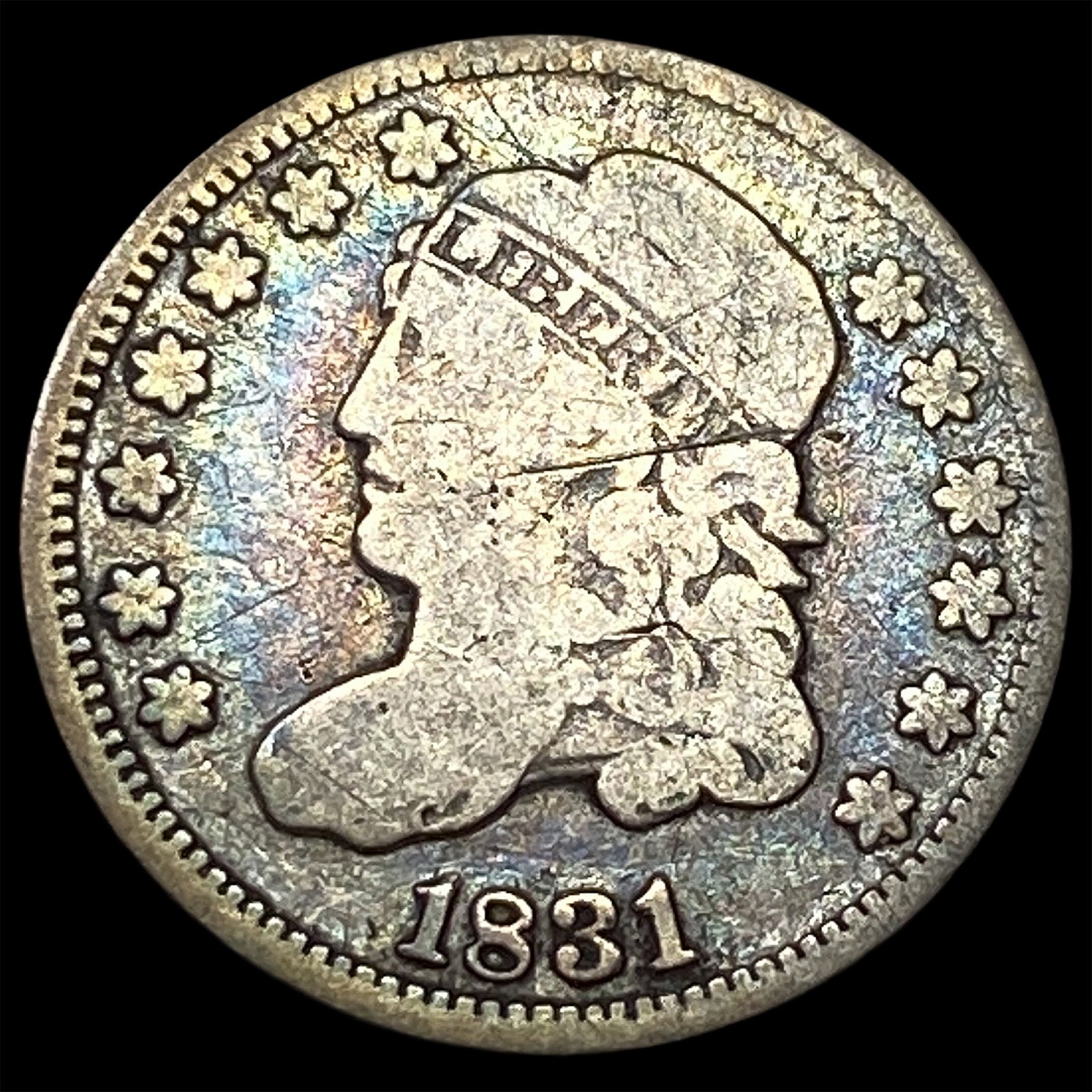 1831 Capped Bust Half Dime LIGHTLY CIRCULATED: 1831 Capped Bust Half Dime LIGHTLY CIRCULATED