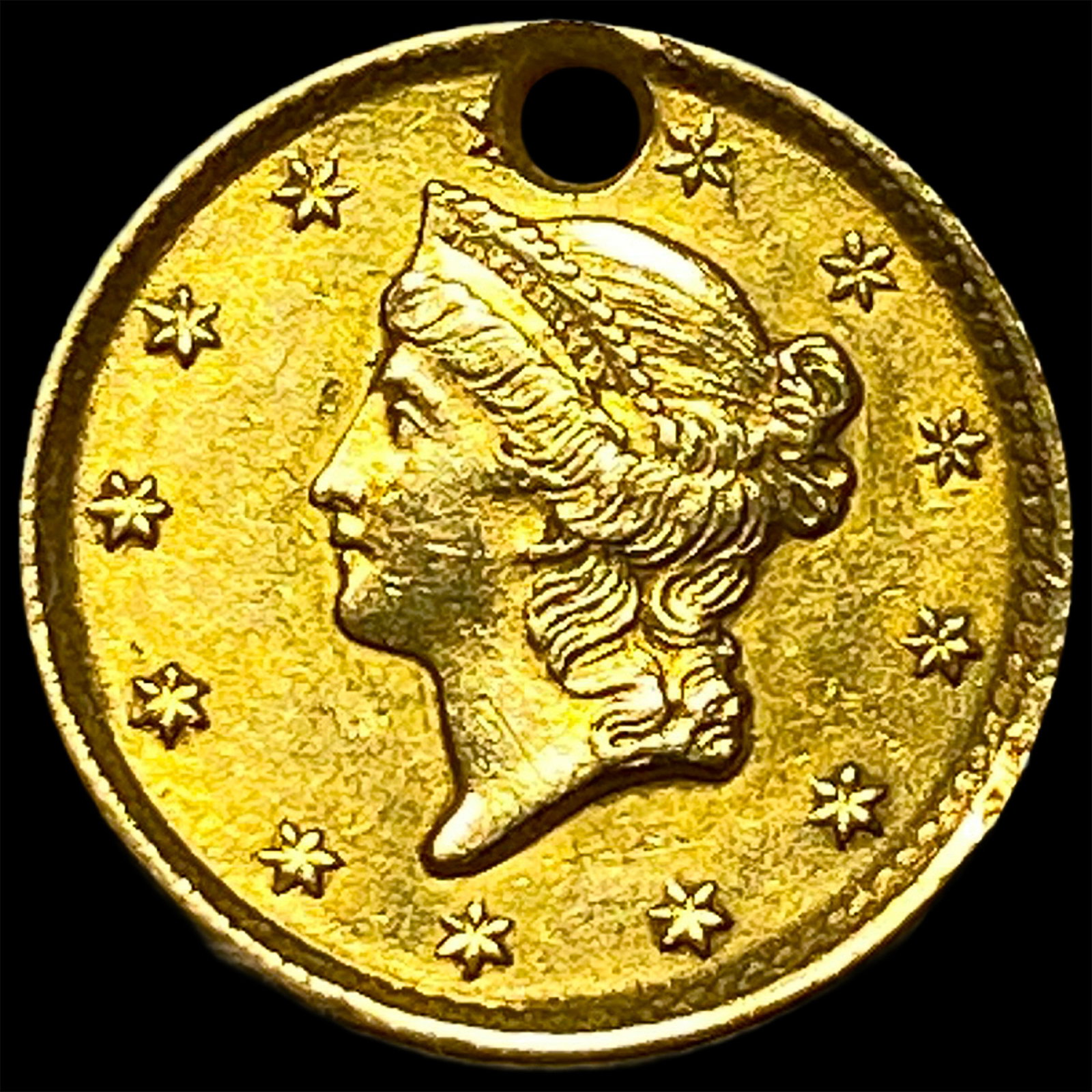1852 Gold $1 Liberty Head Type 1 ABOUT UNCIRCULATED: 1852 Gold $1 Liberty Head Type 1 ABOUT UNCIRCULATED