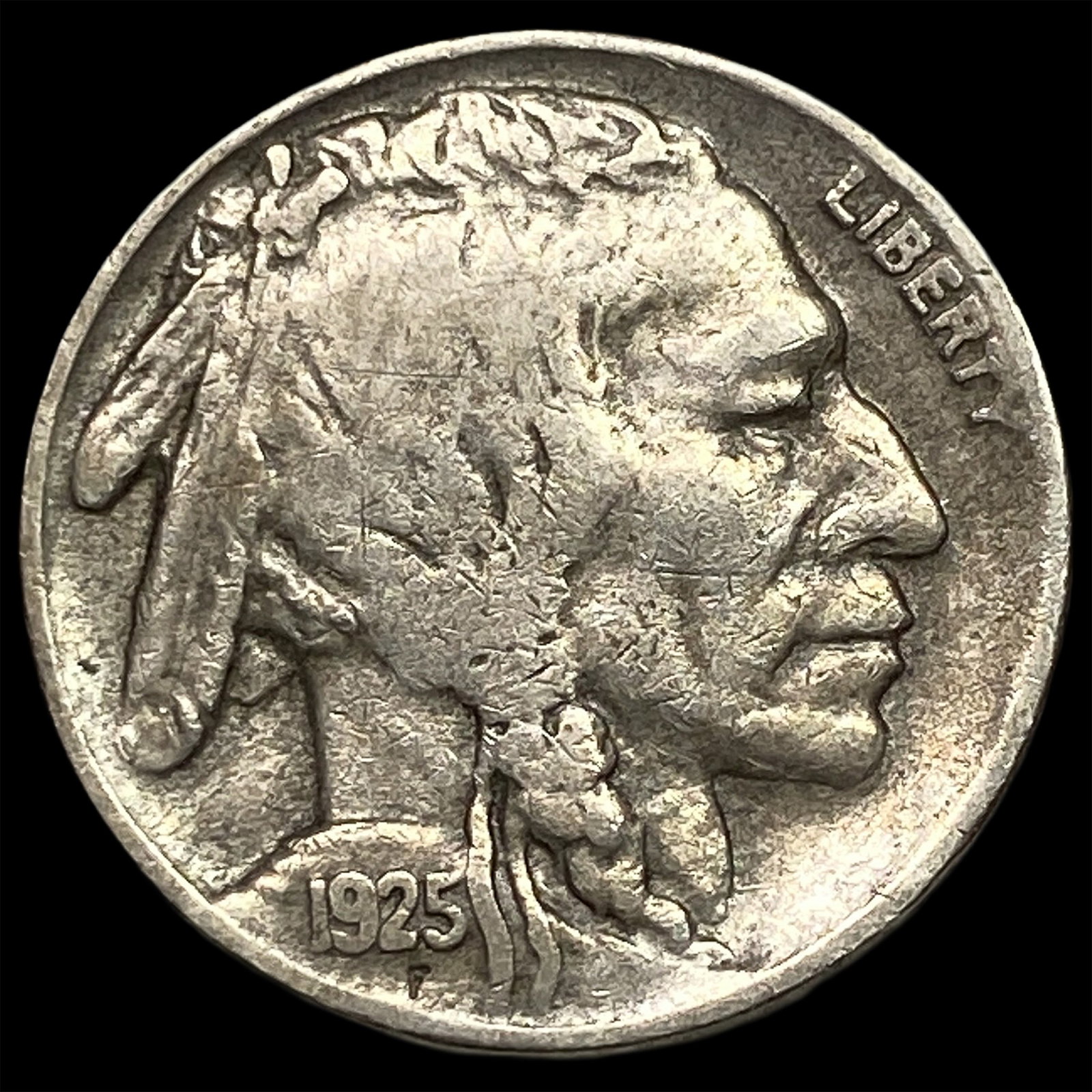 1925-S Buffalo Nickel NEARLY UNCIRCULATED: 1925-S Buffalo Nickel NEARLY UNCIRCULATED