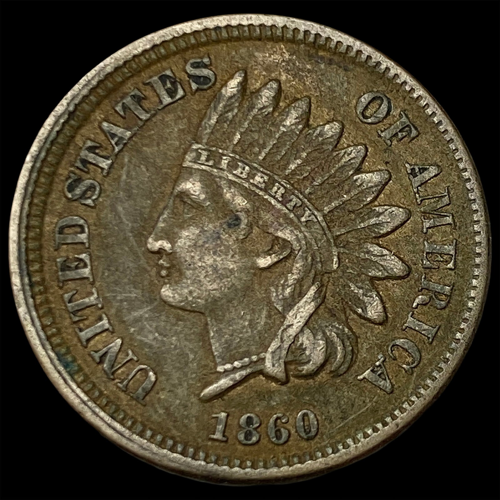 1860 Indian Head Cent NEARLY UNCIRCULATED: 1860 Indian Head Cent NEARLY UNCIRCULATED