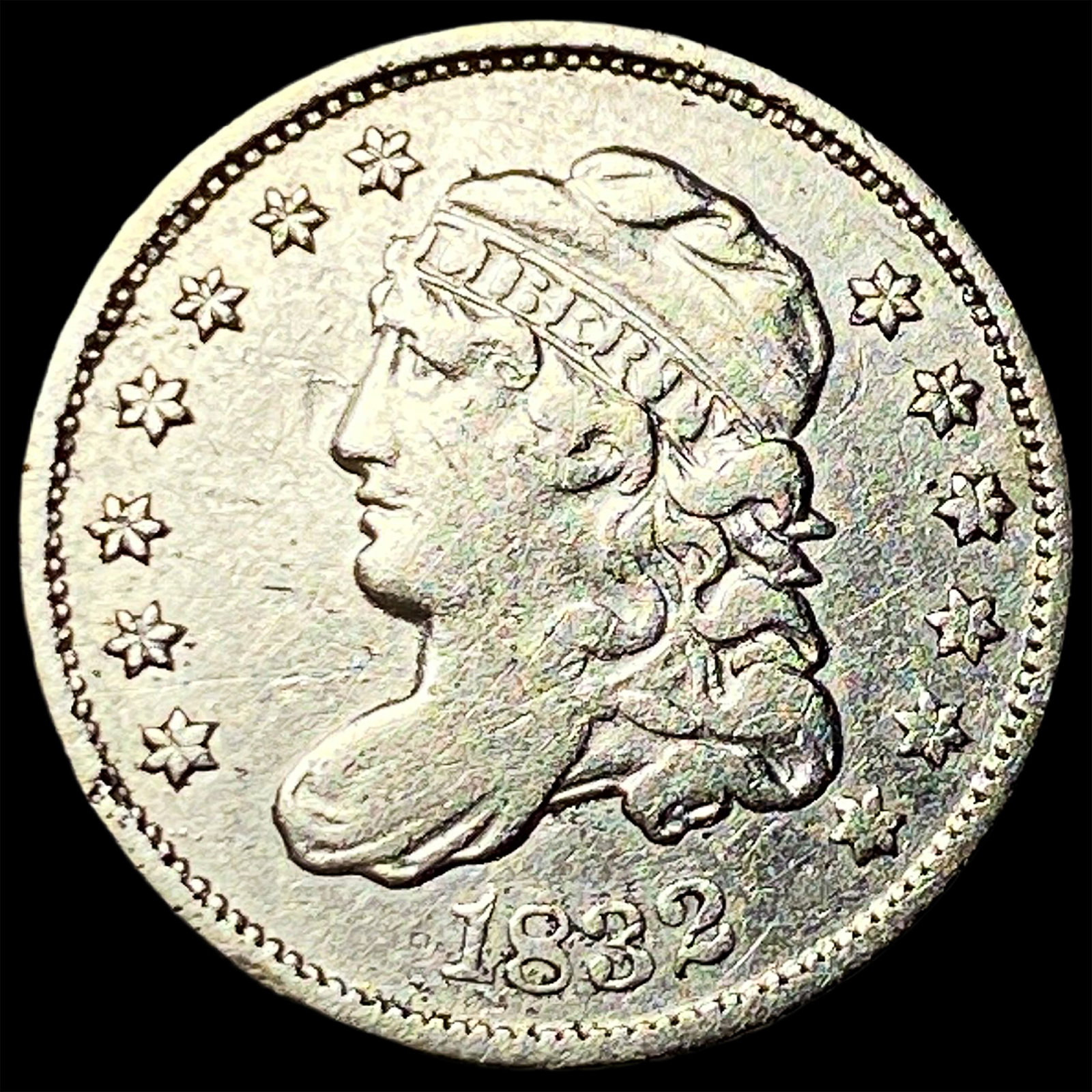 1832 Silver Capped Bust Half Dime CLOSELY UNCIRCULATED: 1832 Silver Capped Bust Half Dime CLOSELY UNCIRCULATED