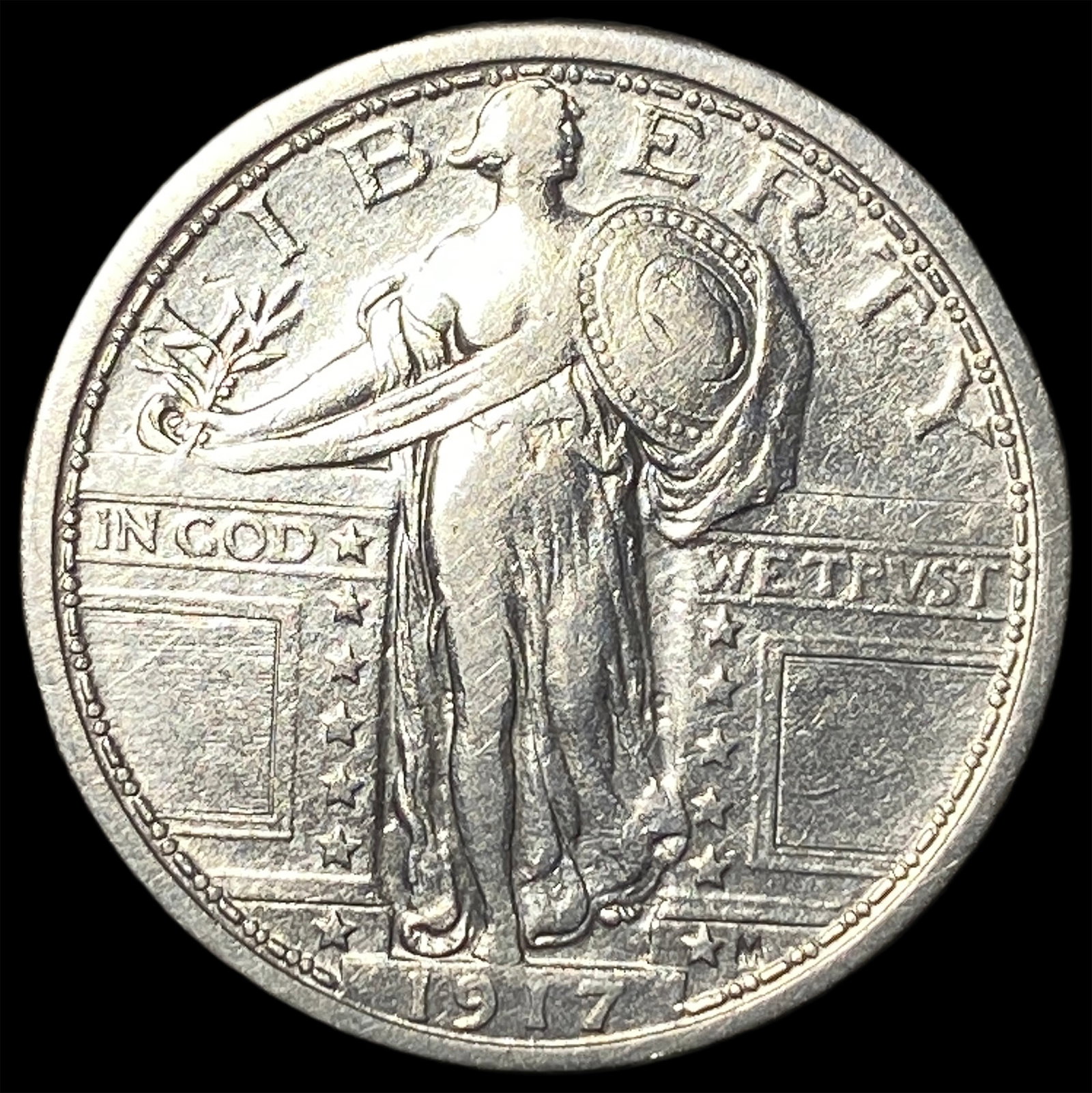 1917 Standing Liberty Quarter CLOSELY UNCIRCULATED: 1917 Standing Liberty Quarter CLOSELY UNCIRCULATED