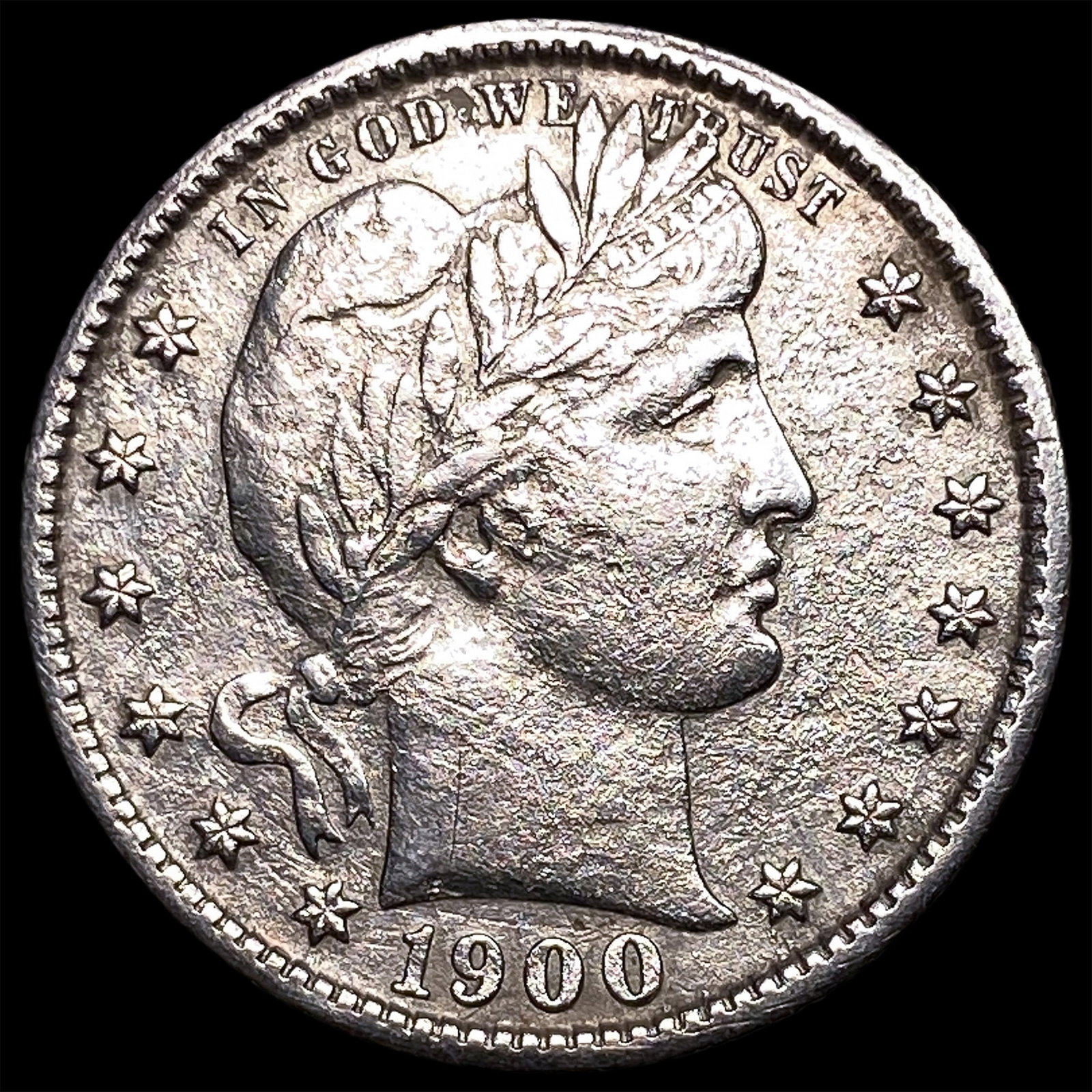 1900-S Silver Barber Quarter HIGH GRADE: 1900-S Silver Barber Quarter HIGH GRADE