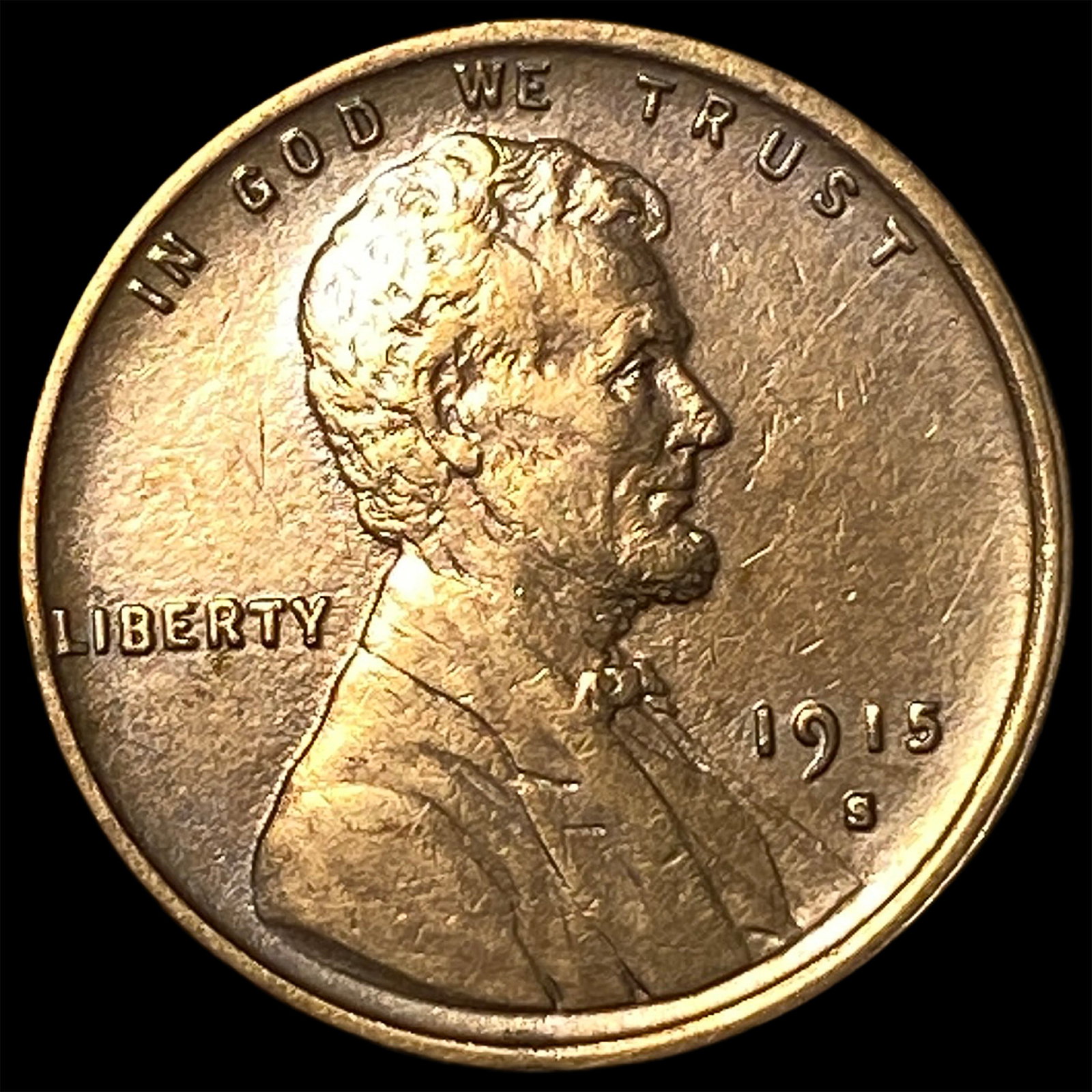 1915-S Lincoln Wheat Cent CLOSELY UNCIRCULATED (1 of 2)